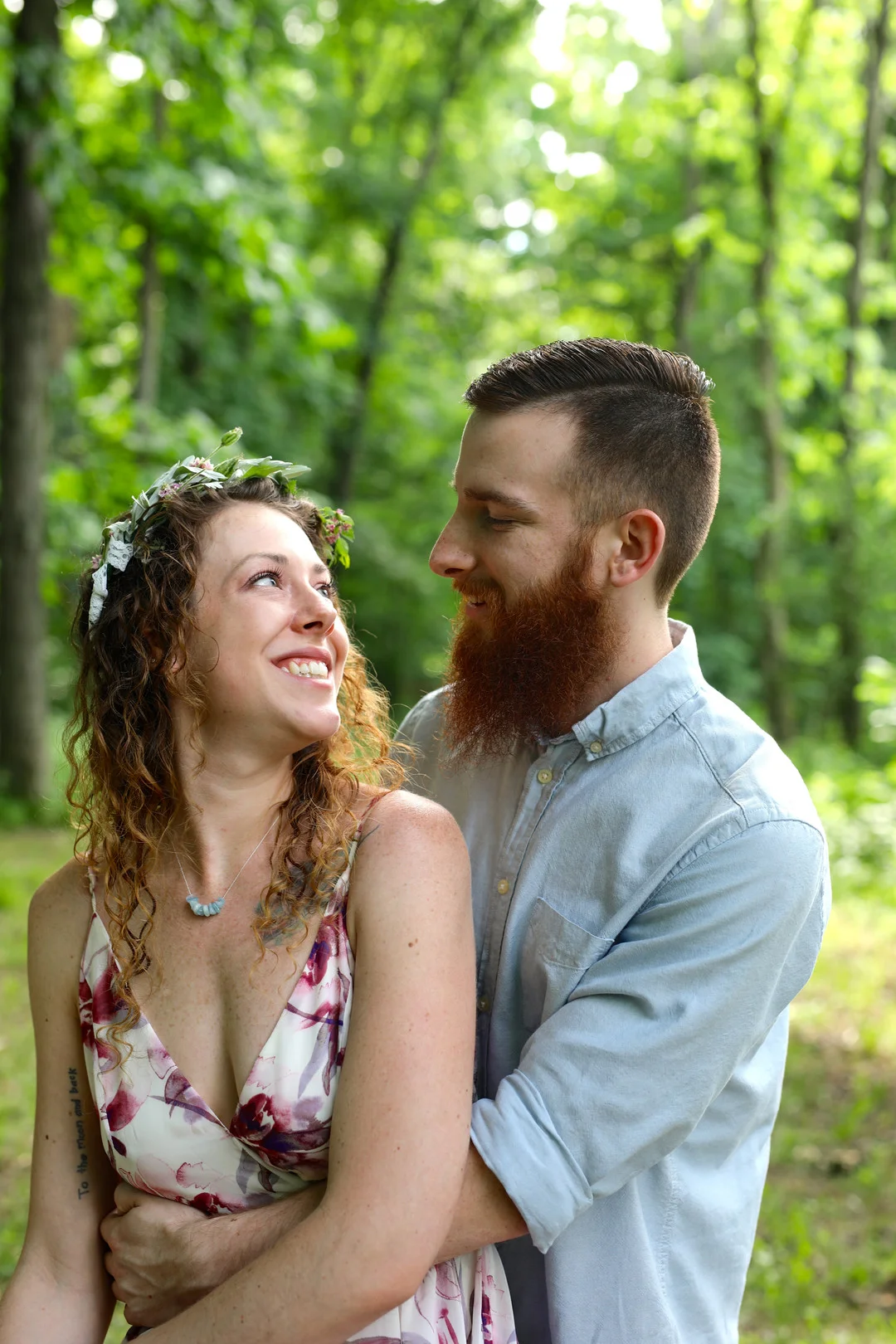 Romantic garden engagement session captured by Messy Photography. See more engagement photo ideas at CHItheeWED.com!