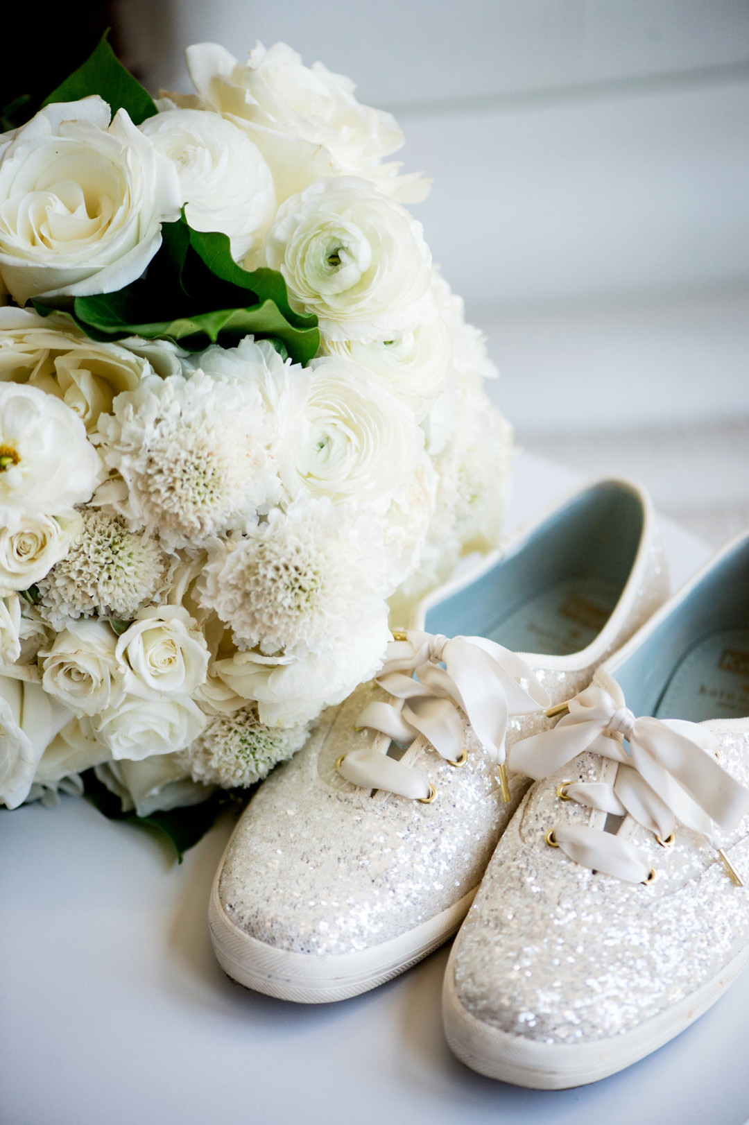 Kate Spade Keds: Vibrant Chicago wedding captured by Julia Franzosa Photography. See more colorful wedding ideas at CHItheeWED.com! 