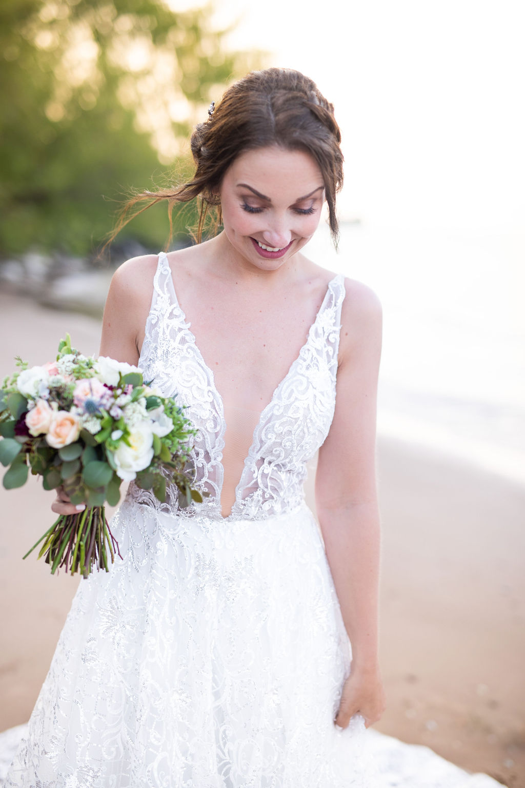 Bridal portrait: Historic Beach Estate Styled Wedding captured by Monika Thorpe. See more wedding ideas on CHItheeWED.com!