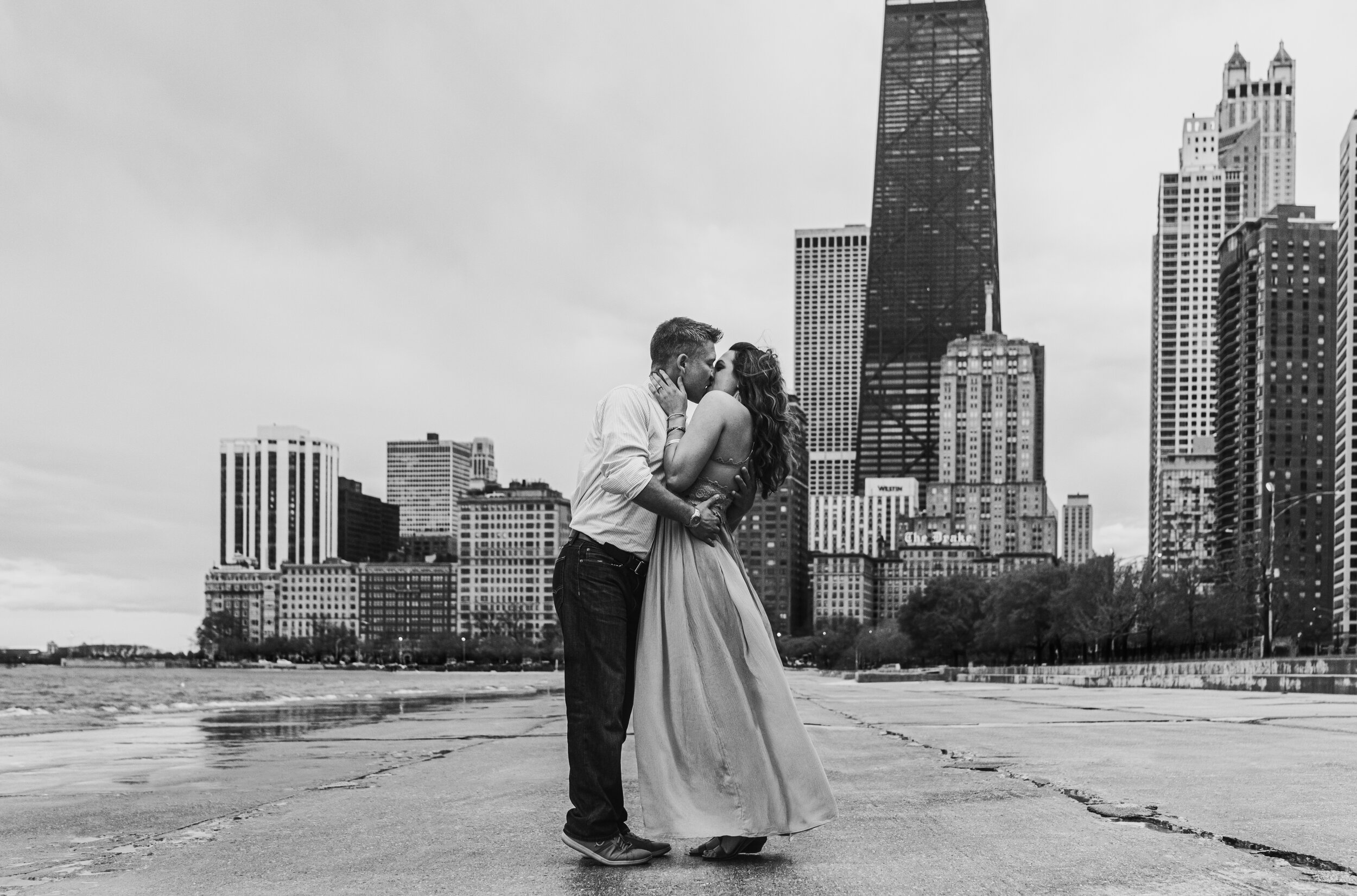 Stunning North Ave Beach Chicago Engagement Session captured by Victoria McDonald Photography. See more engagement photo ideas on CHItheeWED.com!