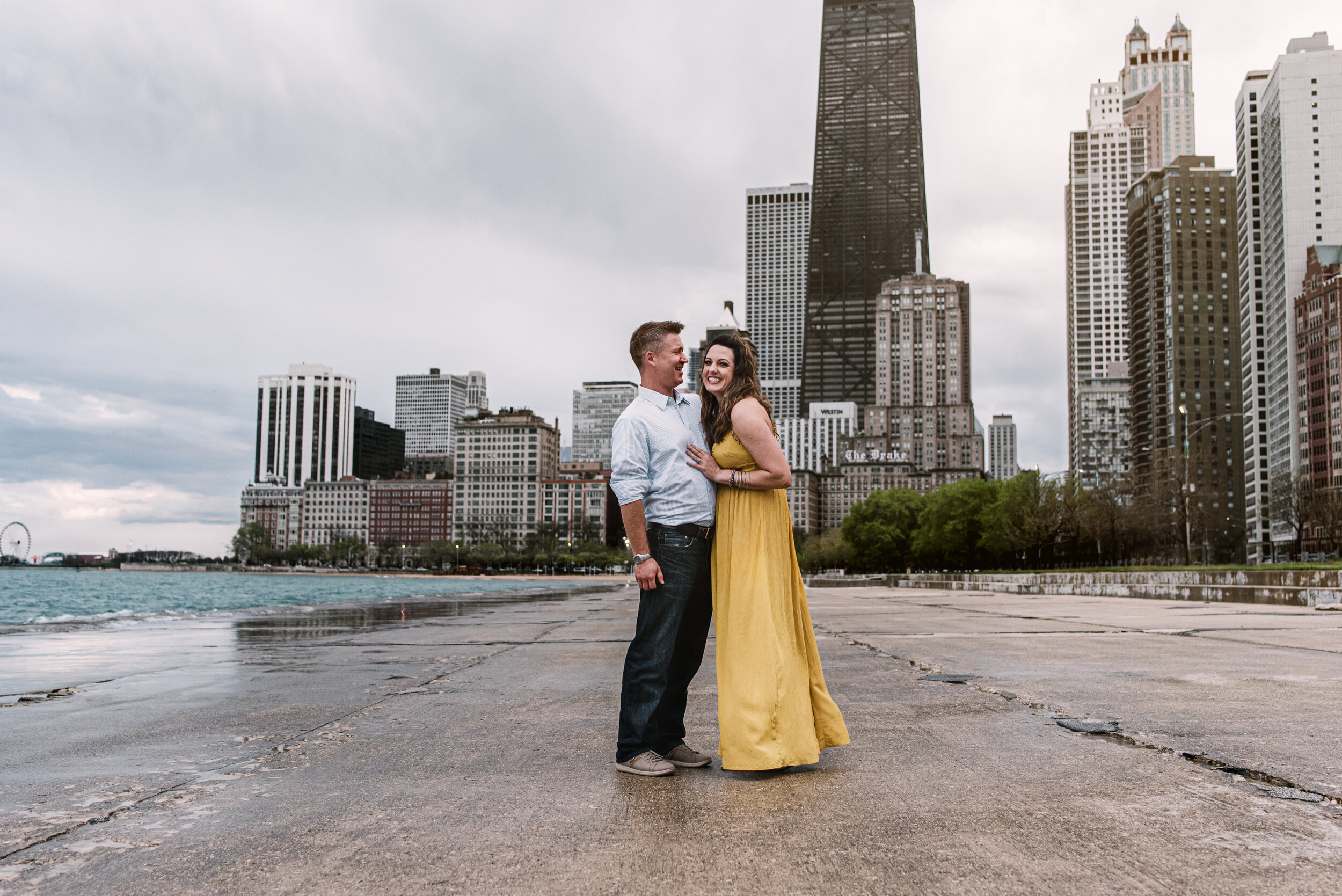 Stunning North Ave Beach Chicago Engagement Session captured by Victoria McDonald Photography. See more engagement photo ideas on CHItheeWED.com!