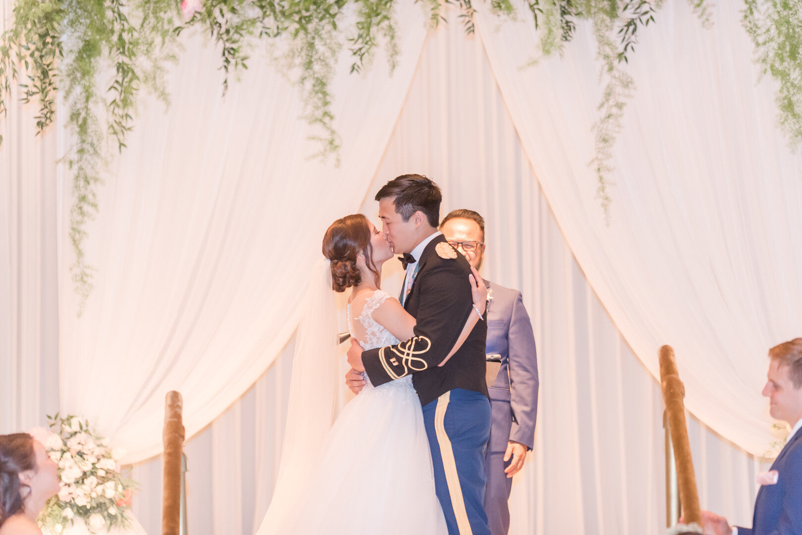 Classic and elegant ballroom wedding captured by Rakoteet Photography. See more ballroom wedding ideas at CHItheeWED.com!