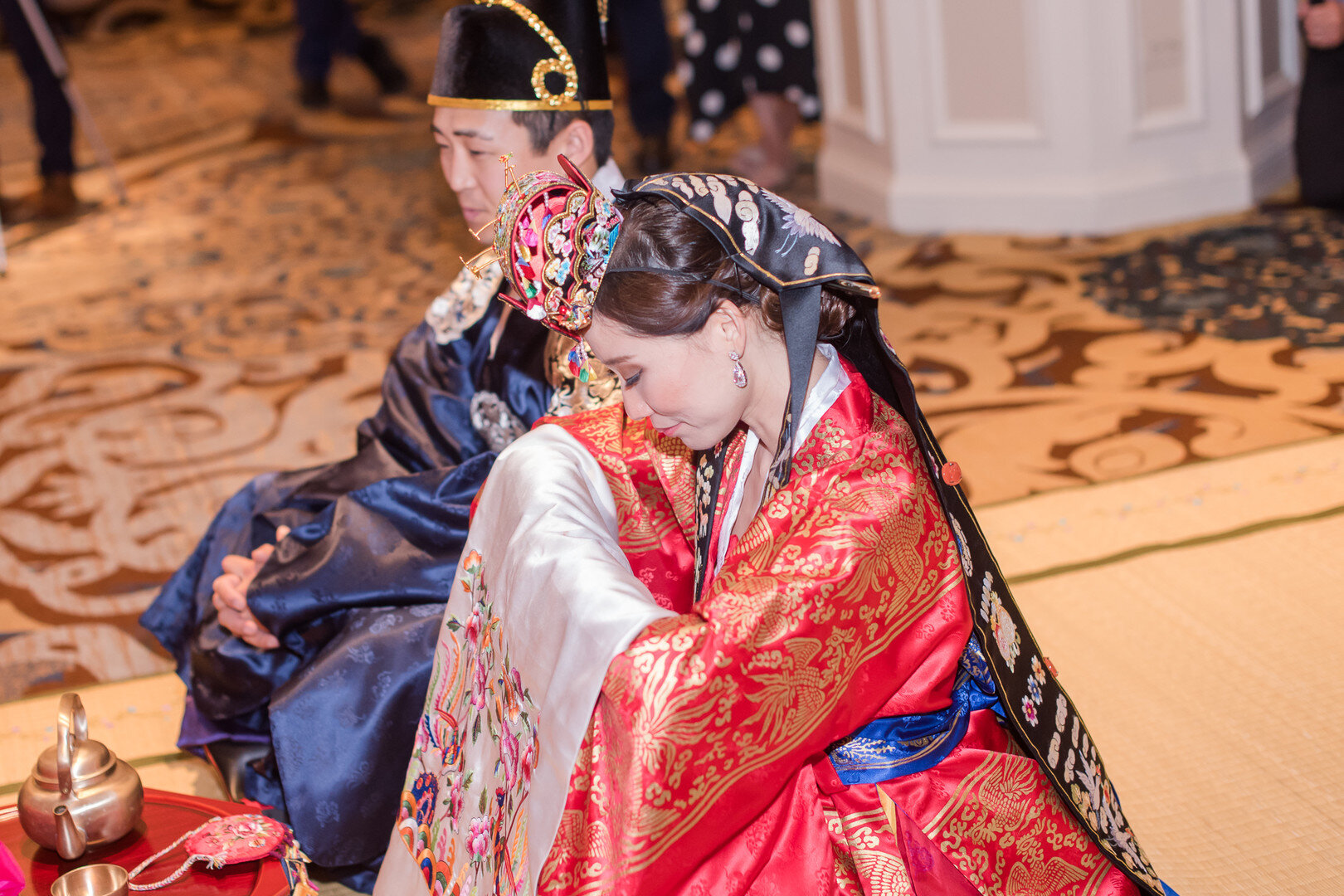 Classic and elegant ballroom wedding captured by Rakoteet Photography. See more ballroom wedding ideas at CHItheeWED.com!