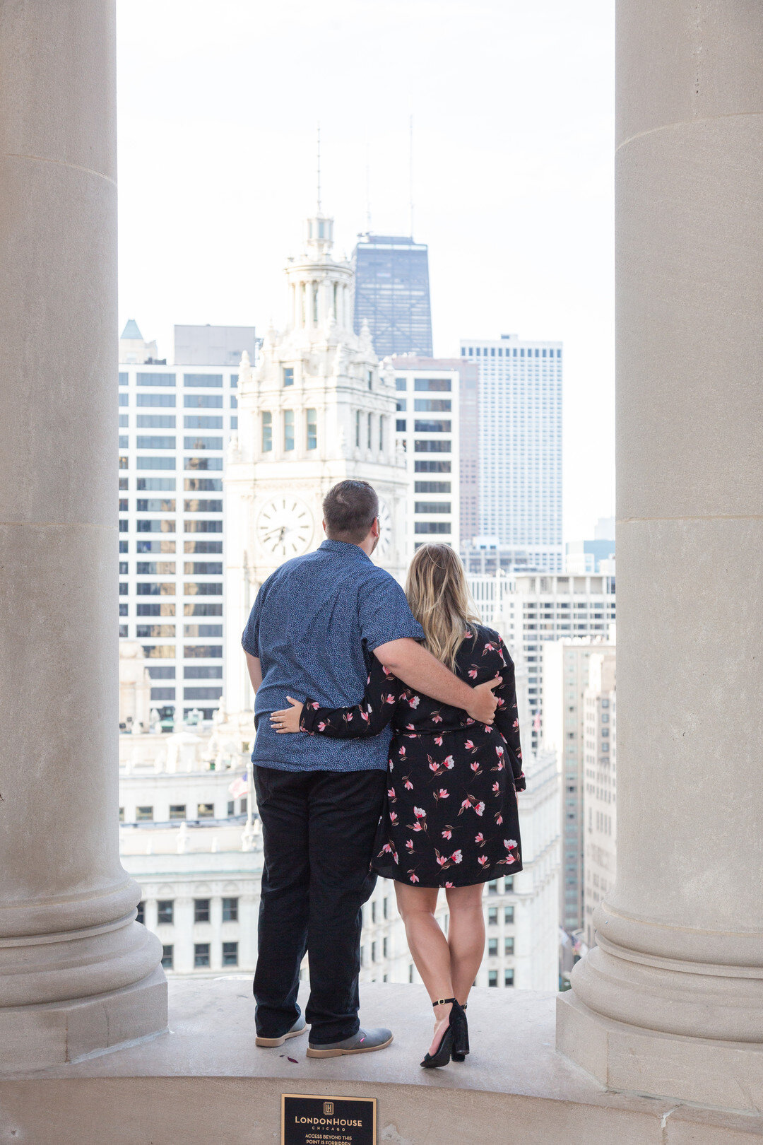 LondonHouse Chicago Proposal captured by Emma Belen Photography. Find more wedding proposal ideas on CHItheeWED.com!
