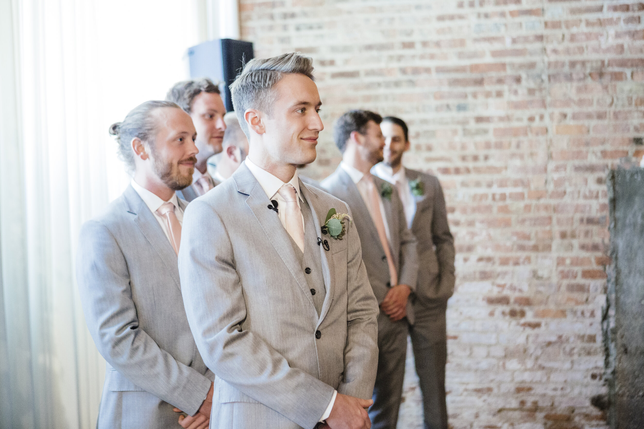 Colorful Chicago loft wedding captured by I Luv Photo. See more loft wedding ideas featured on CHItheeWED.com!