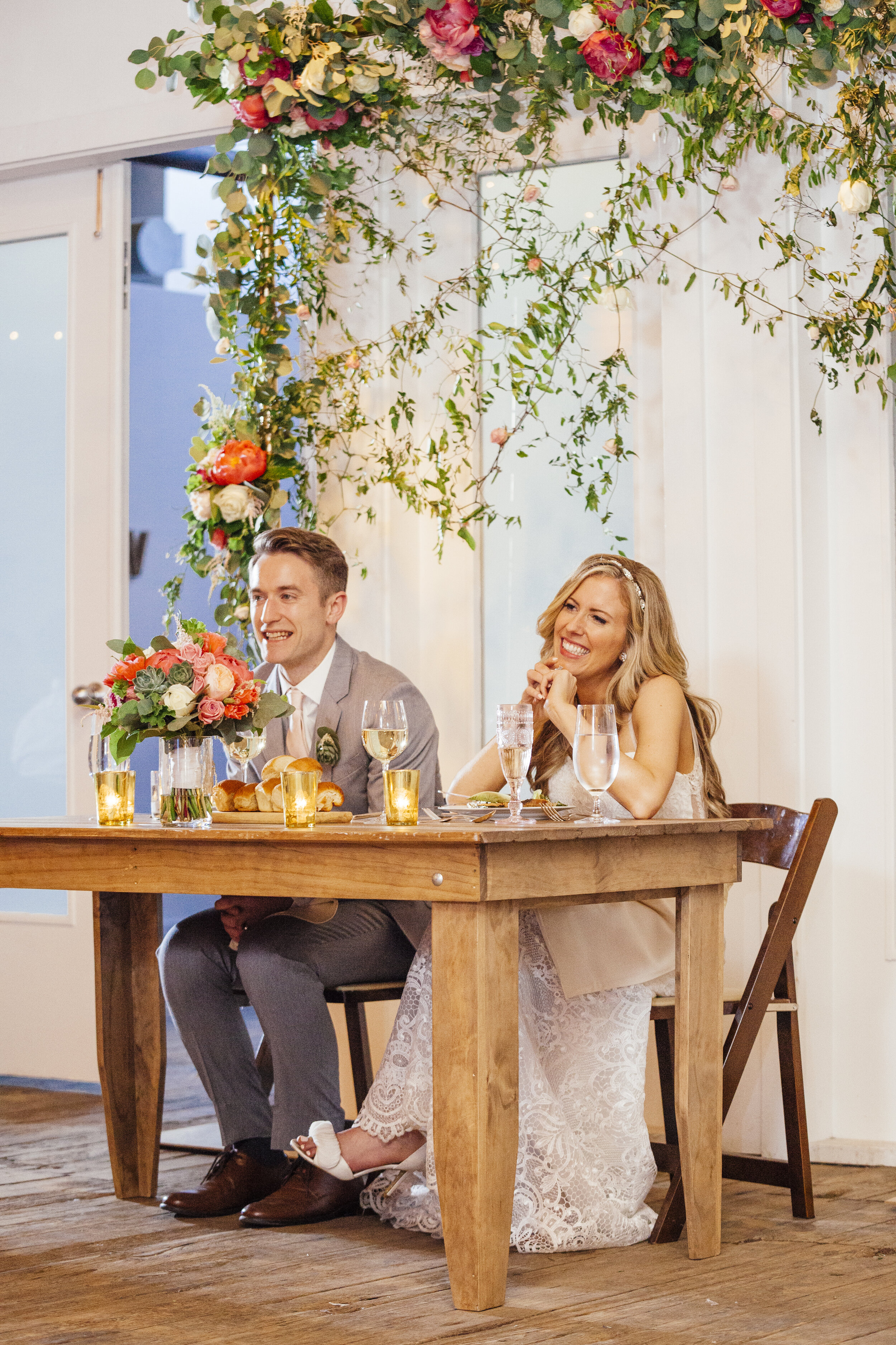 Colorful Chicago loft wedding captured by I Luv Photo. See more loft wedding ideas featured on CHItheeWED.com!