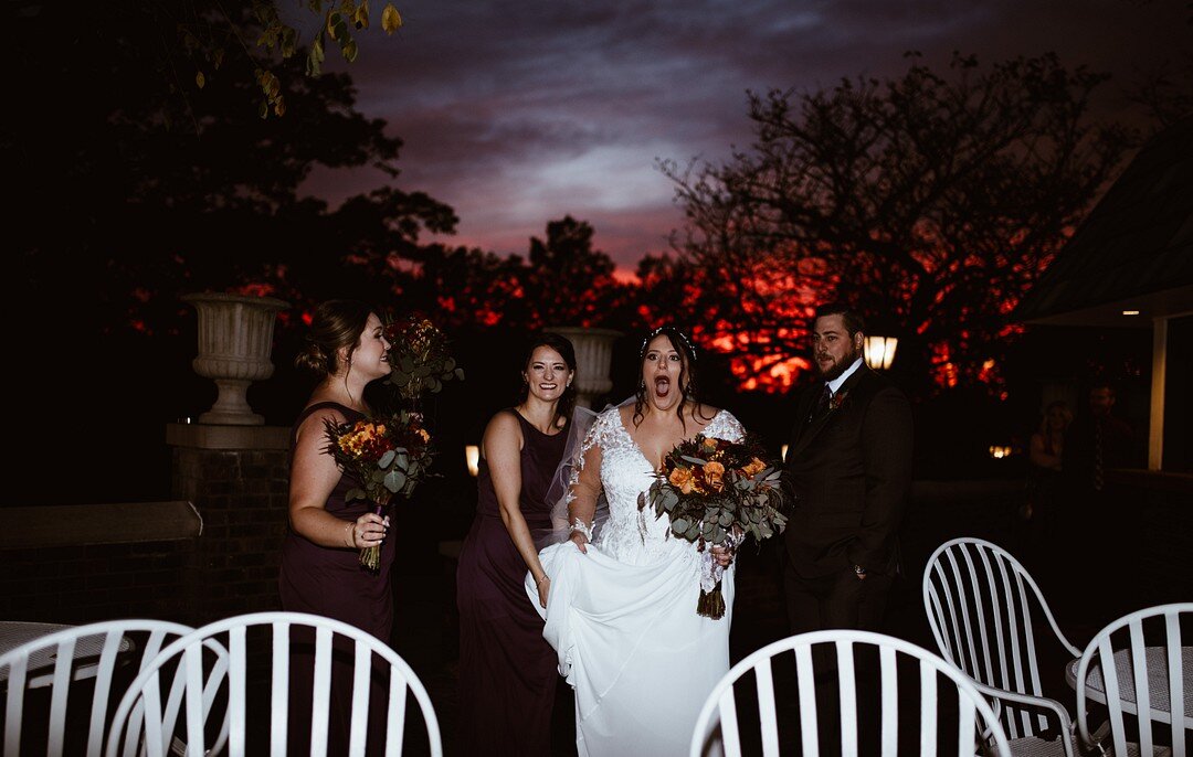 Spooky Fall Chicago Wedding captured by Savannah Linn Photography. See more fall wedding ideas on CHItheeWED.com!