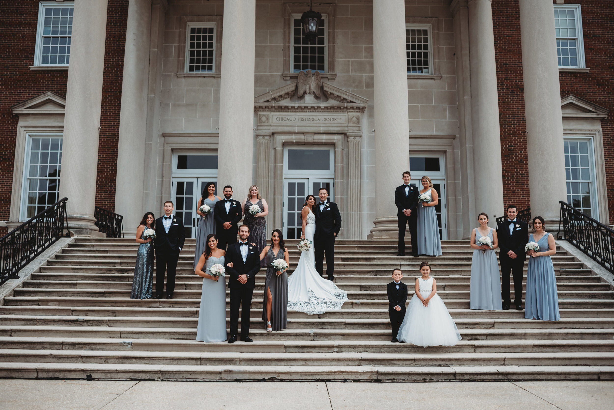 Modern Chic Chicago History Museum Wedding captured by Girl with the Tattoos. See more wedding ideas at CHItheeWED.com!