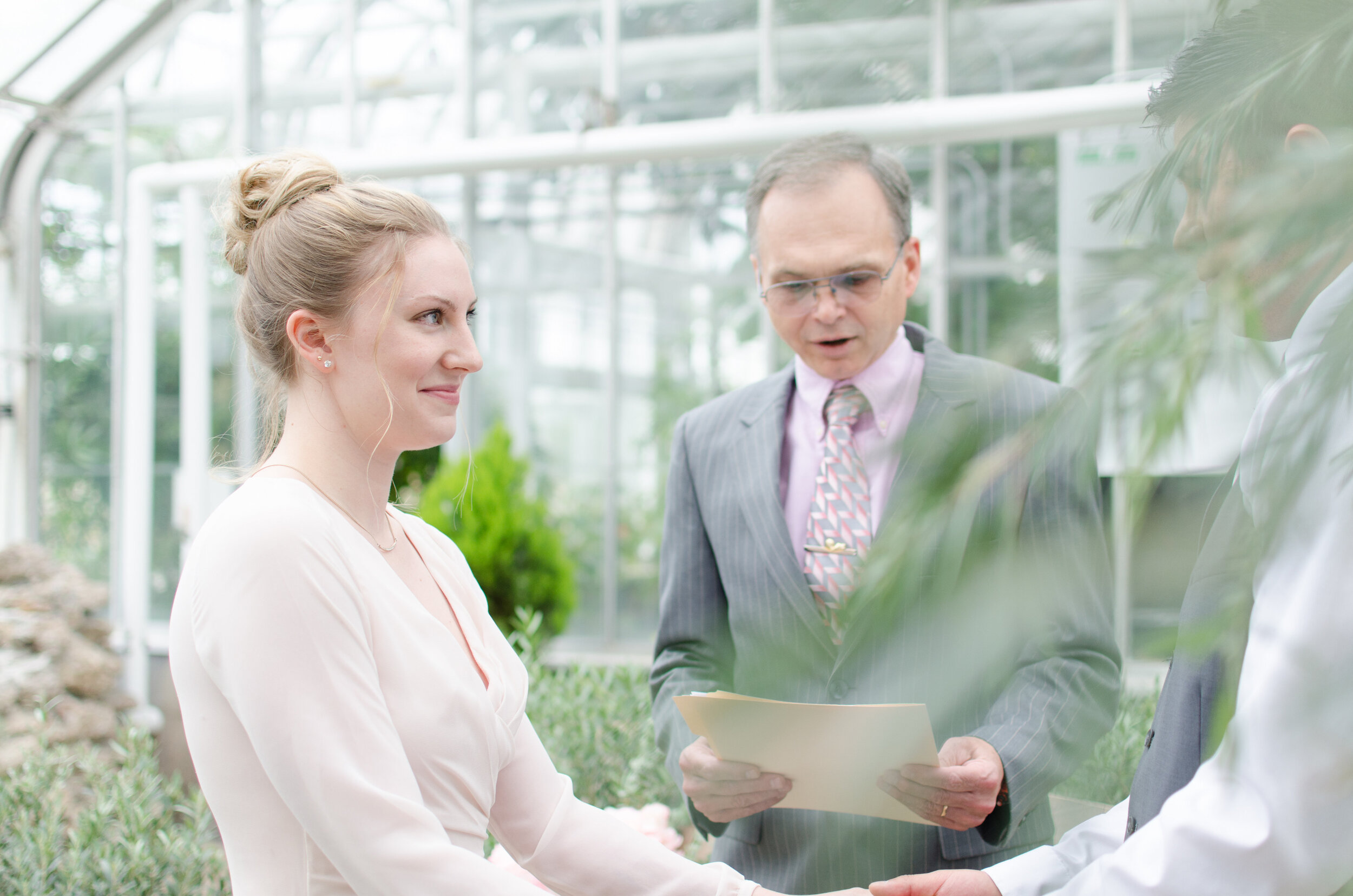 Intimate Oak Park Conservatory Greenhouse Wedding captured by K. Marie Studios. Head to CHItheeWED.com for more wedding ideas!