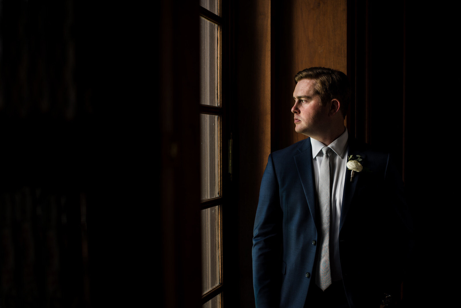 Grooms portrait: Golden Hour Armour House Chicago Wedding captured by Inspired Eye Photography featured on CHI thee WED. Find more wedding ideas at CHItheeWED.com!