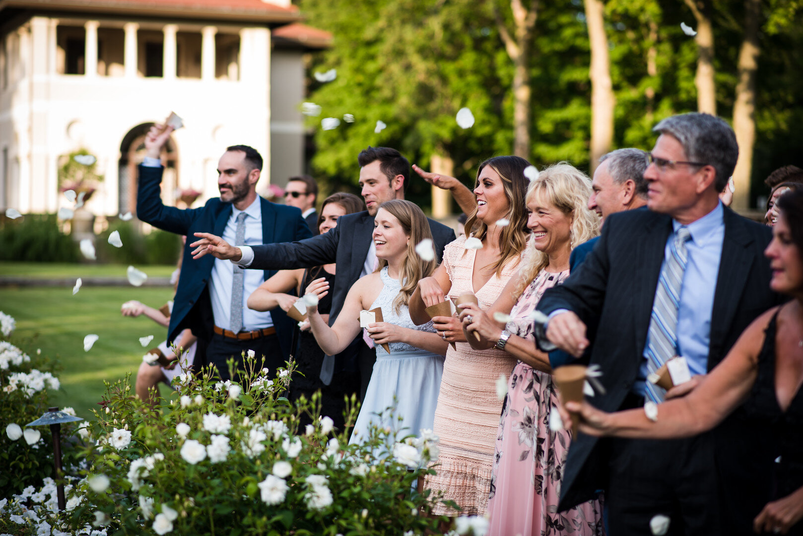 Wedding Ceremony Exit Ideas: Golden Hour Armour House Chicago Wedding captured by Inspired Eye Photography featured on CHI thee WED. Find more wedding ideas at CHItheeWED.com!