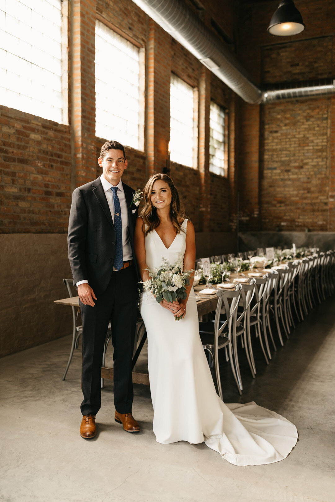 Fairlie Industrial Chicago Wedding captured by We Are The Bowsers. See more wedding inspiration at CHItheeWED.com!