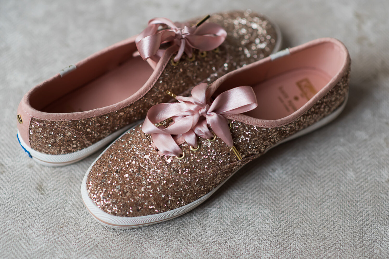 Pink wedding sneakers: Lacuna Lofts Modern Day Jewish Wedding captured by Ashley Hamm Photography. See more modern wedding ideas at CHItheeWED.com!