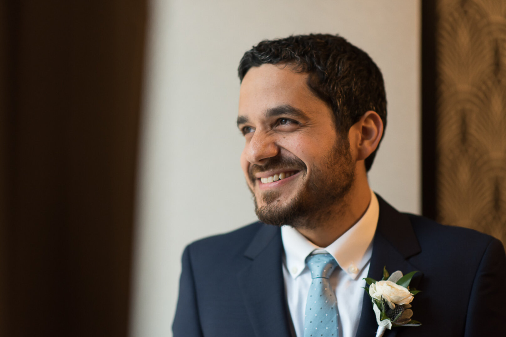 Grooms Portrait: Lacuna Lofts Modern Day Jewish Wedding captured by Ashley Hamm Photography. See more modern wedding ideas at CHItheeWED.com!