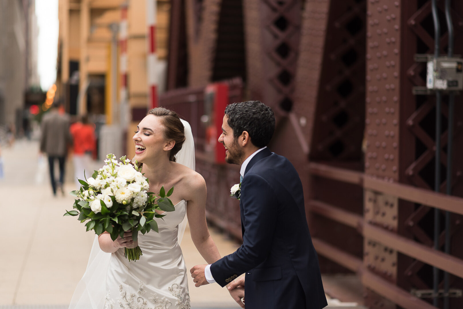 Wedding First Look Photography: Lacuna Lofts Modern Day Jewish Wedding captured by Ashley Hamm Photography. See more modern wedding ideas at CHItheeWED.com!