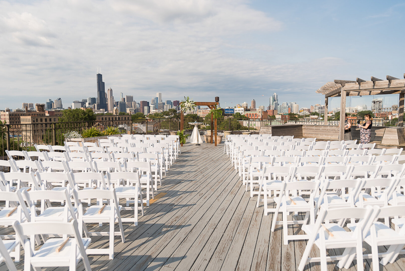 Outdoor Wedding Ceremony: Lacuna Lofts Modern Day Jewish Wedding captured by Ashley Hamm Photography. See more modern wedding ideas at CHItheeWED.com!