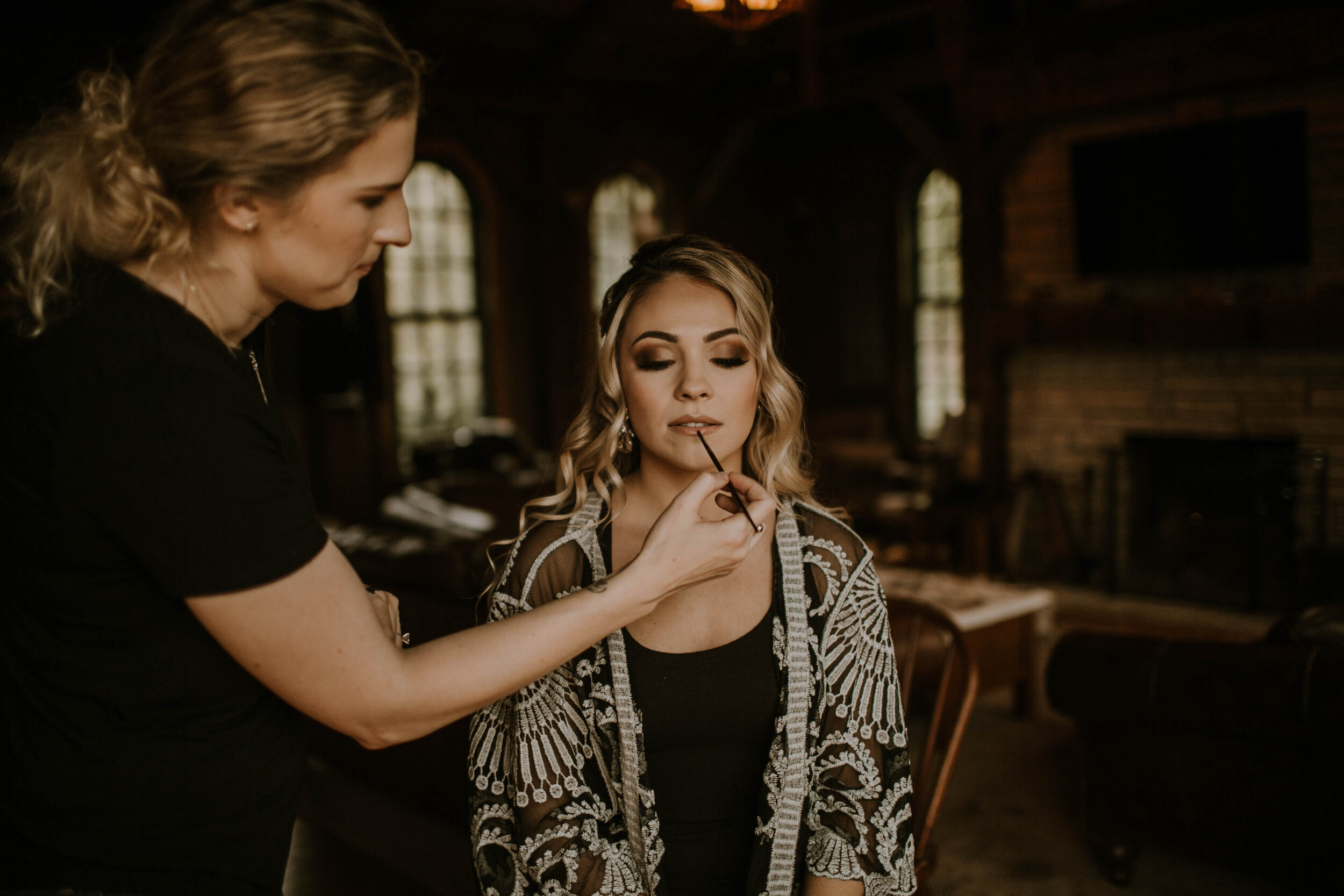 Wedding makeup: Moody Fall Wedding Styled Shoot captured by Gabrielle Daylor Photography. See more fall wedding ideas at CHItheeWED.com!