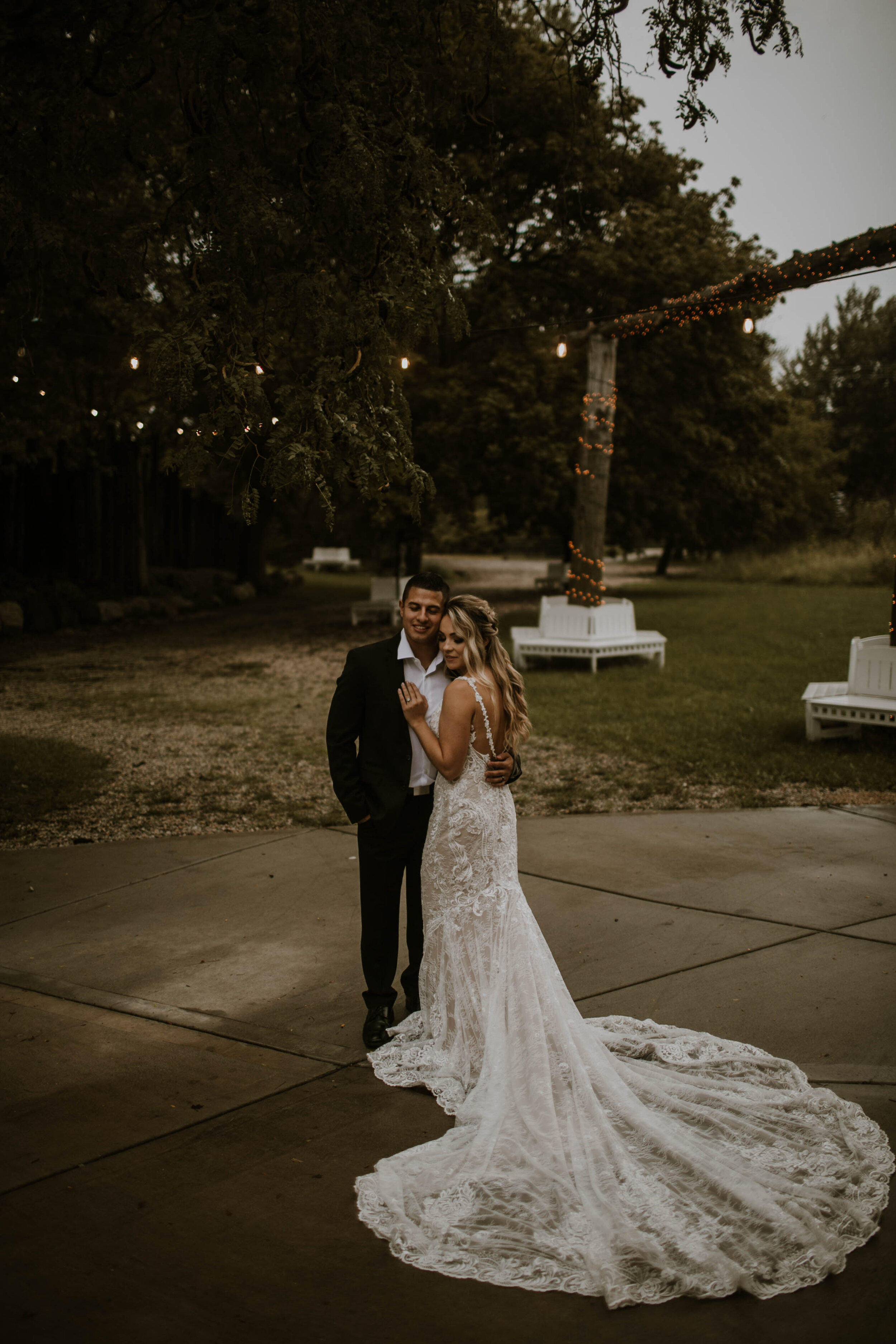 Wedding portrait: Moody Fall Wedding Styled Shoot captured by Gabrielle Daylor Photography. See more fall wedding ideas at CHItheeWED.com!