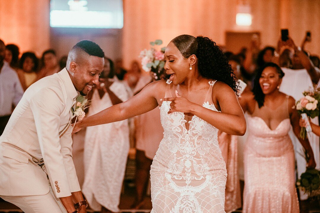 Bride and groom dancing: Sophisticated Southside Chicago wedding captured by Emily-Melissa Photography LLC featured on CHI thee WED. Find more Chicago wedding ideas on CHItheeWED.com!