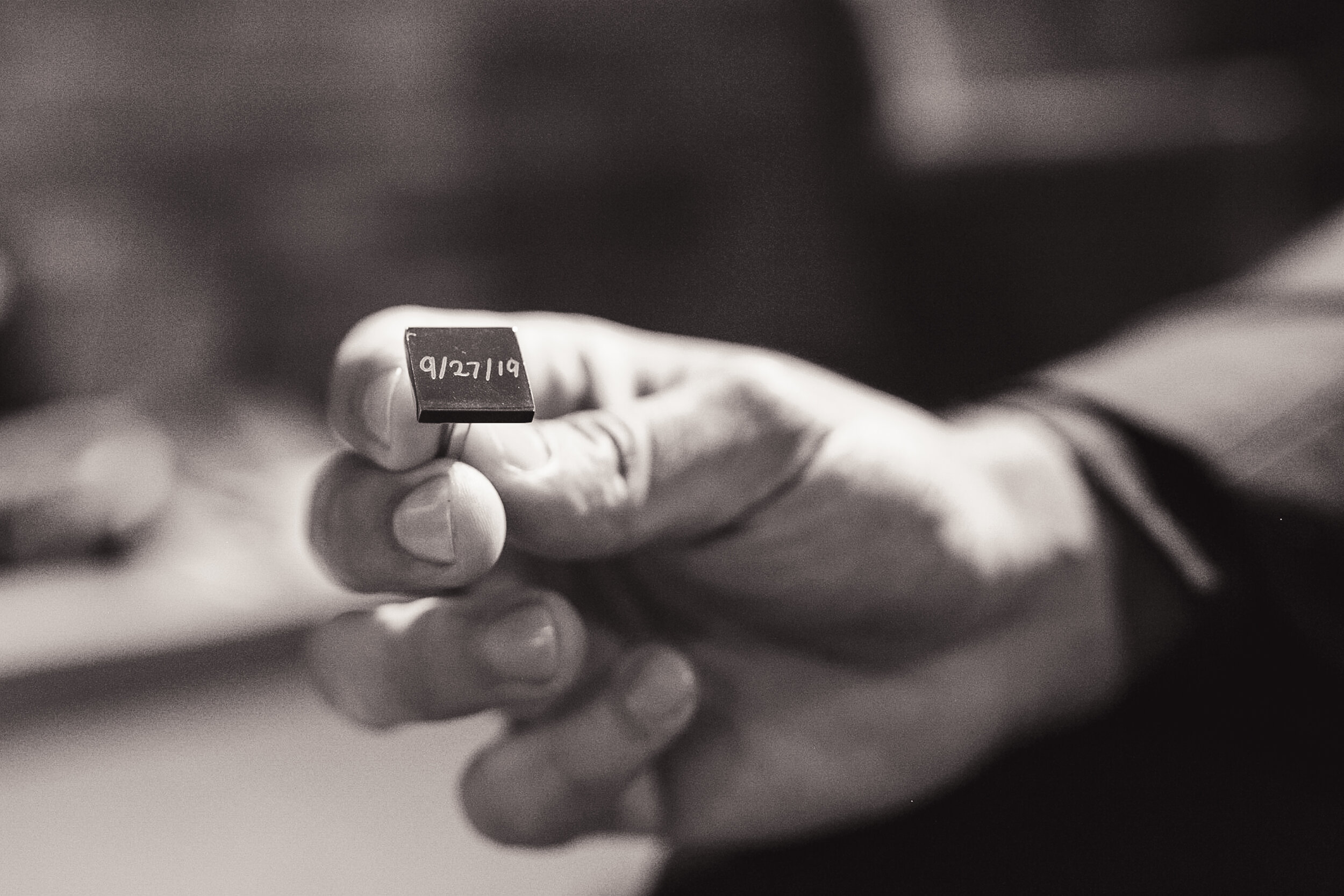 Wedding Cufflinks: Modern Chicago wedding at Ovation captured by This Is Feeling Photography. Find more Chicago wedding inspiration at CHItheeWED.com!