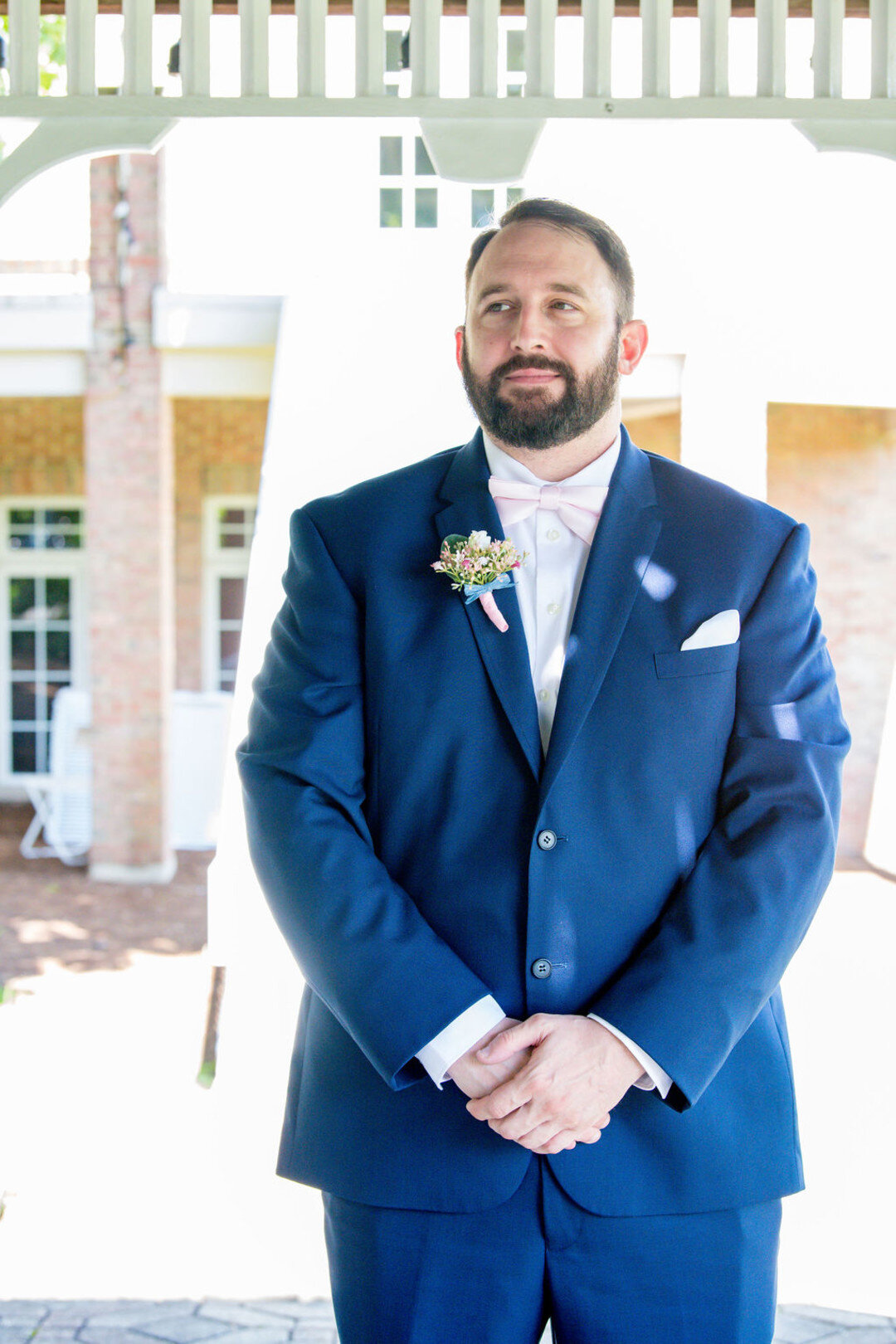 Grooms portrait: Romantic Ruffled Feathers Golf Club captured by OKBritKnee, INC. See more wedding inspiration at CHItheeWED.com!