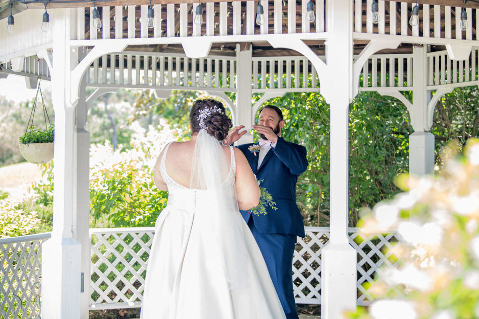 Illinois Wedding First Look: Romantic Ruffled Feathers Golf Club captured by OKBritKnee, INC. See more wedding inspiration at CHItheeWED.com!