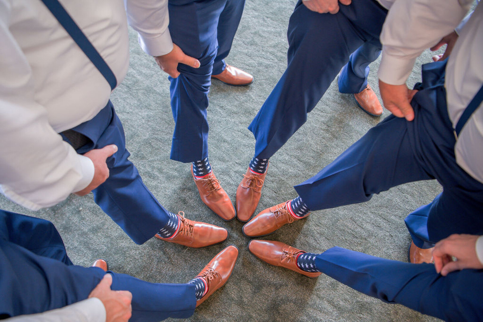 Groomsmen Photo Ideas: Romantic Ruffled Feathers Golf Club captured by OKBritKnee, INC. See more wedding inspiration at CHItheeWED.com!