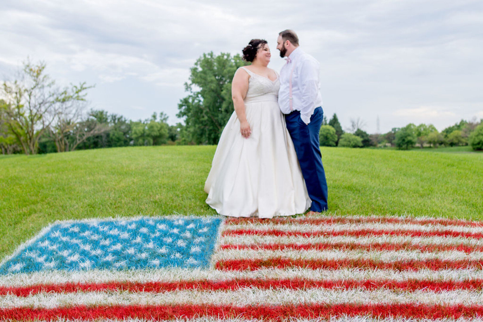 Fourth of July Wedding: Romantic Ruffled Feathers Golf Club captured by OKBritKnee, INC. See more wedding inspiration at CHItheeWED.com!