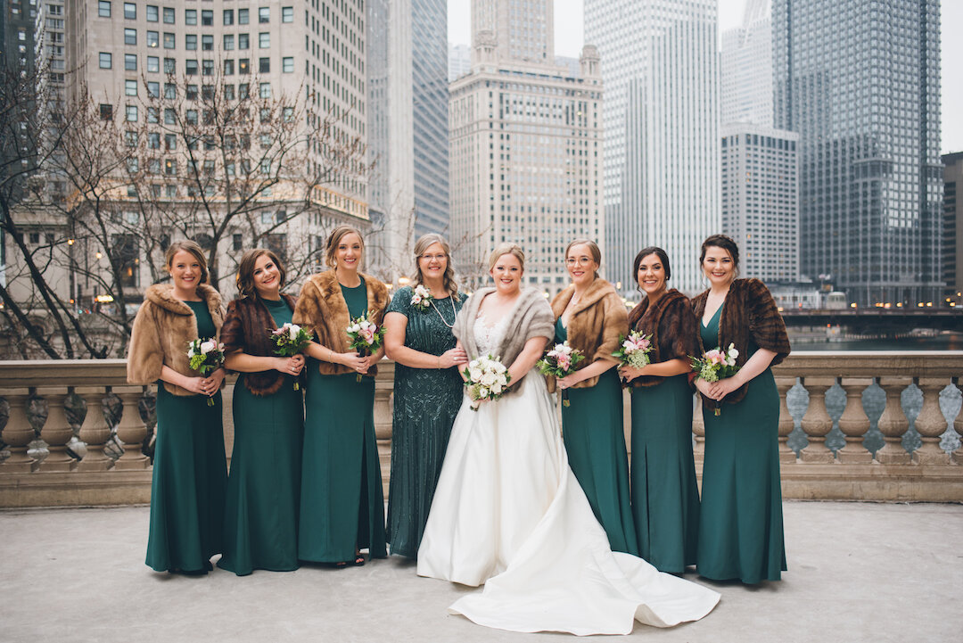 Classic Chicago Winter Wedding captured by Zach Caddy featured on CHI thee WED. See more winter wedding ideas at CHItheeWED.com!