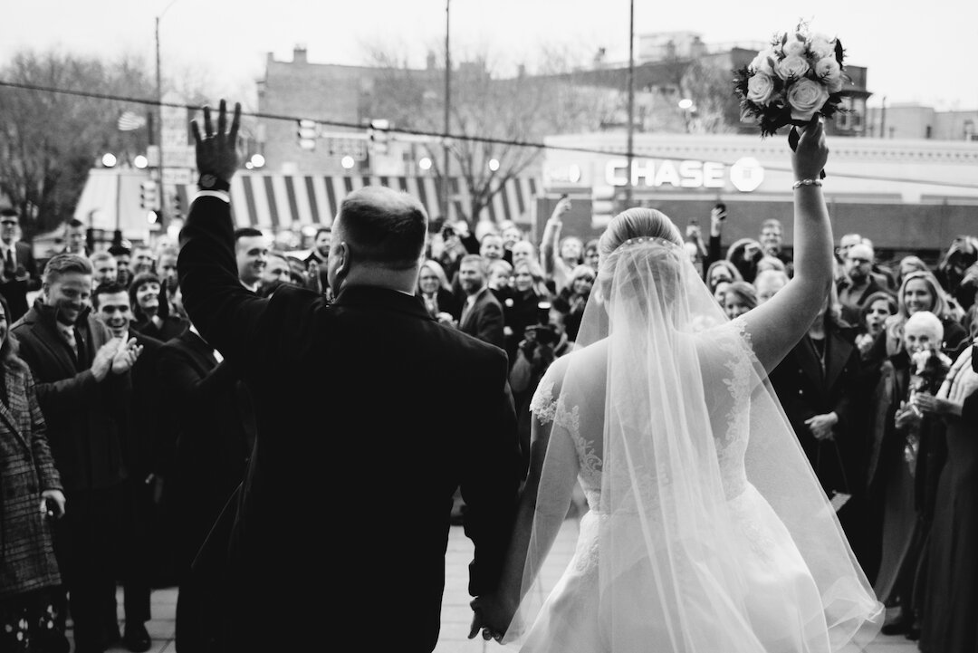 Classic Chicago Winter Wedding captured by Zach Caddy featured on CHI thee WED. See more winter wedding ideas at CHItheeWED.com!