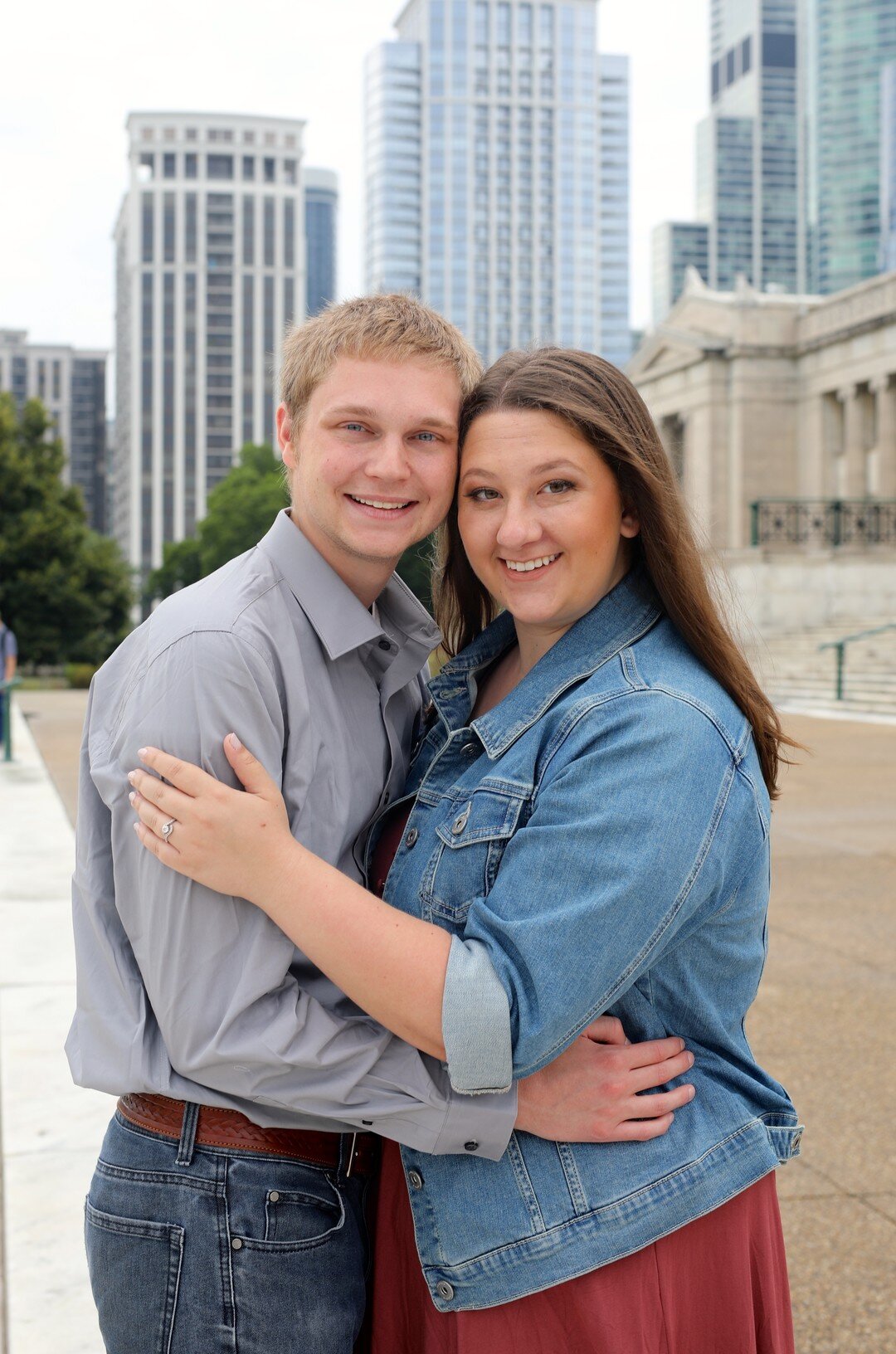 Casual Downtown Chicago Engagement Session captured by Messy Photography. See more engagement photo ideas at CHItheeWED.com!