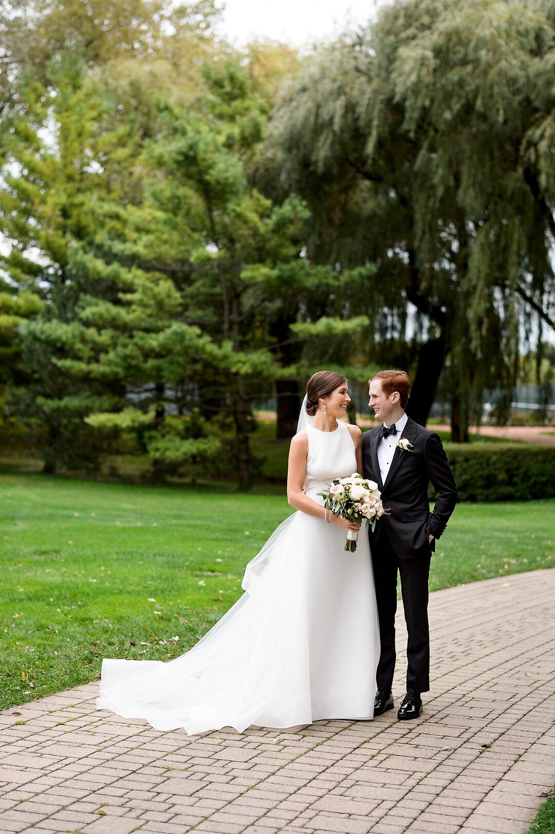 Classic and Romantic Chicago Wedding with Pops of Burgundy captured by Julia Franzosa Photography. See more timeless wedding ideas at CHItheeWED.com!