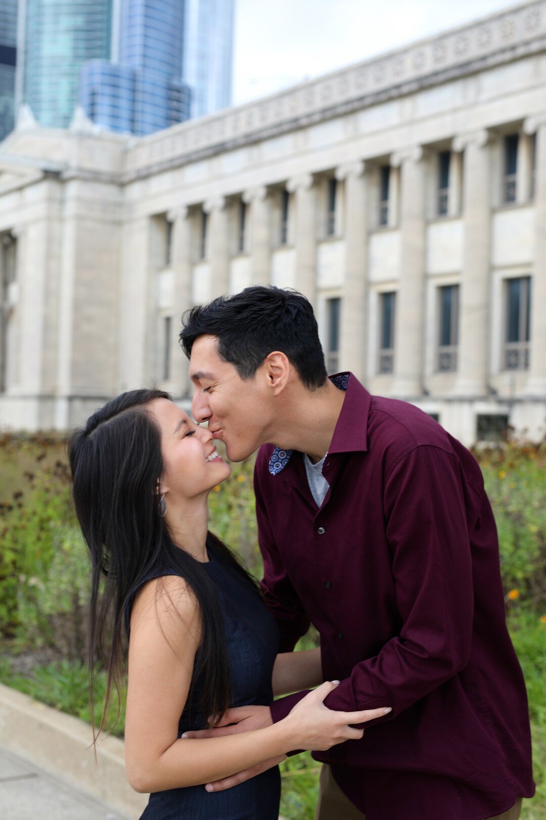 Chic Downtown Chicago Engagement Session captured by Abigail Grace Photography. See more engagement photo ideas on CHItheeWED.com!