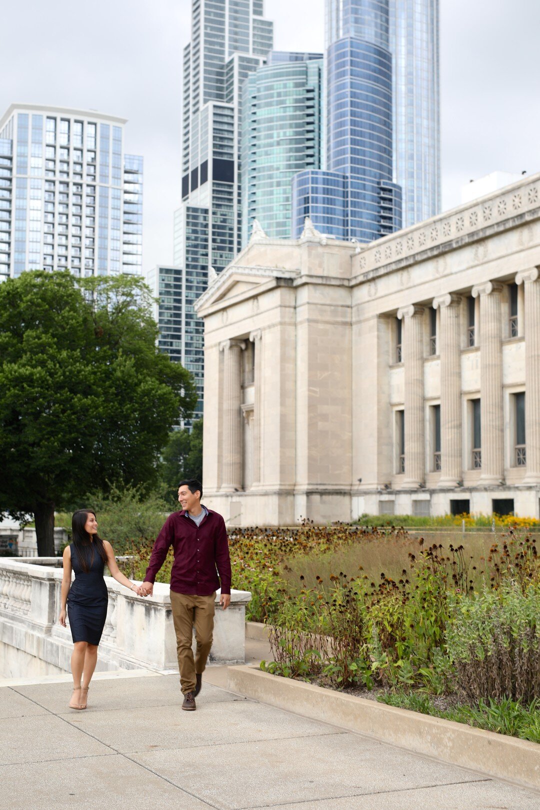 Chic Downtown Chicago Engagement Session captured by Abigail Grace Photography. See more engagement photo ideas on CHItheeWED.com!