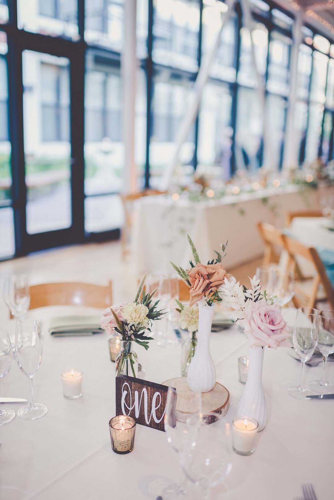 Summer Greenhouse Loft Wedding Day in Chicago captured by Kara Evans Photographer. See more summer Chicago wedding ideas on CHItheeWED.com!