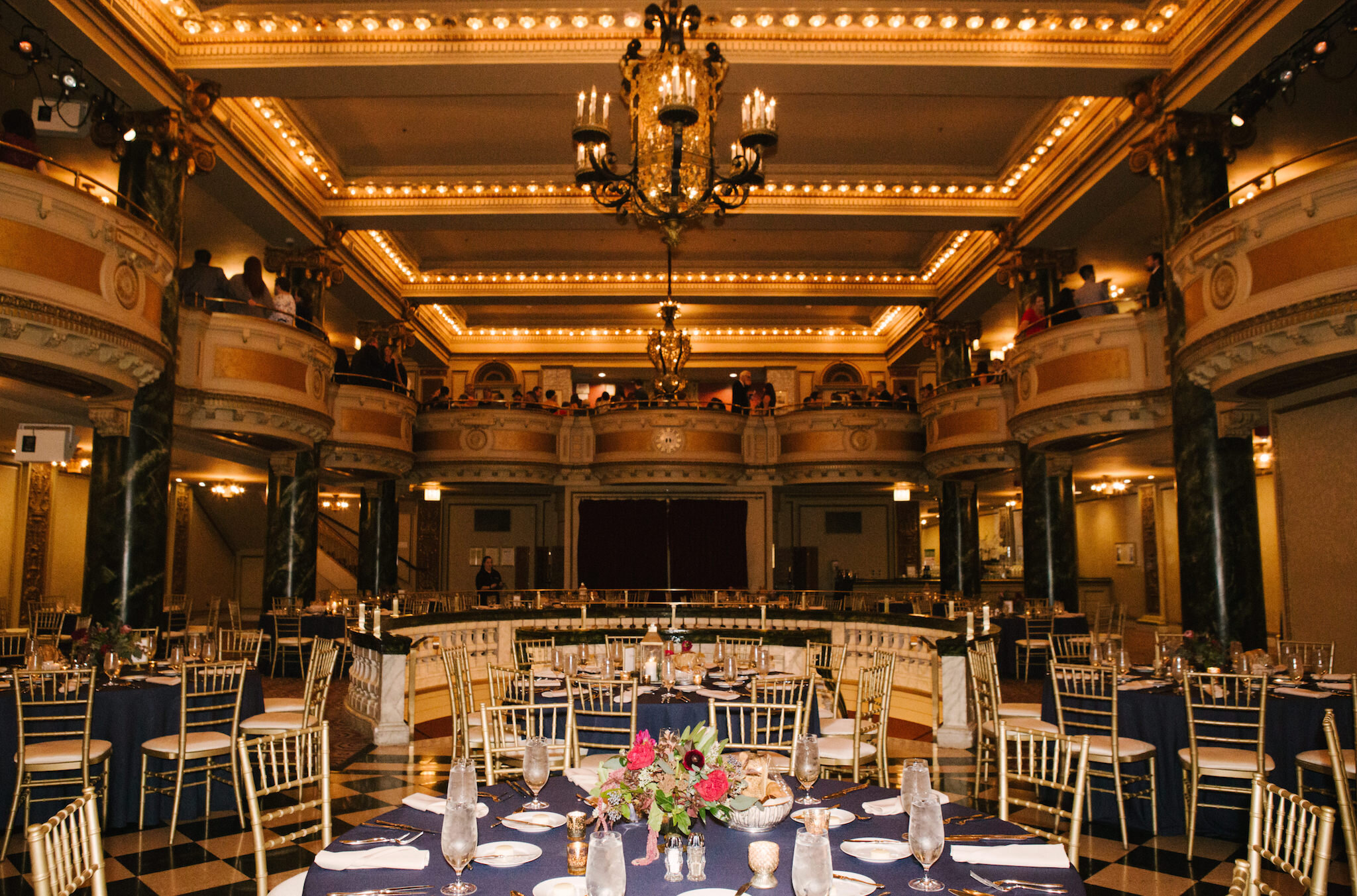 Ballroom Wedding Reception: Elegant Jewel-Toned Wedding captured by Dorey Kronick featured on CHI thee WED