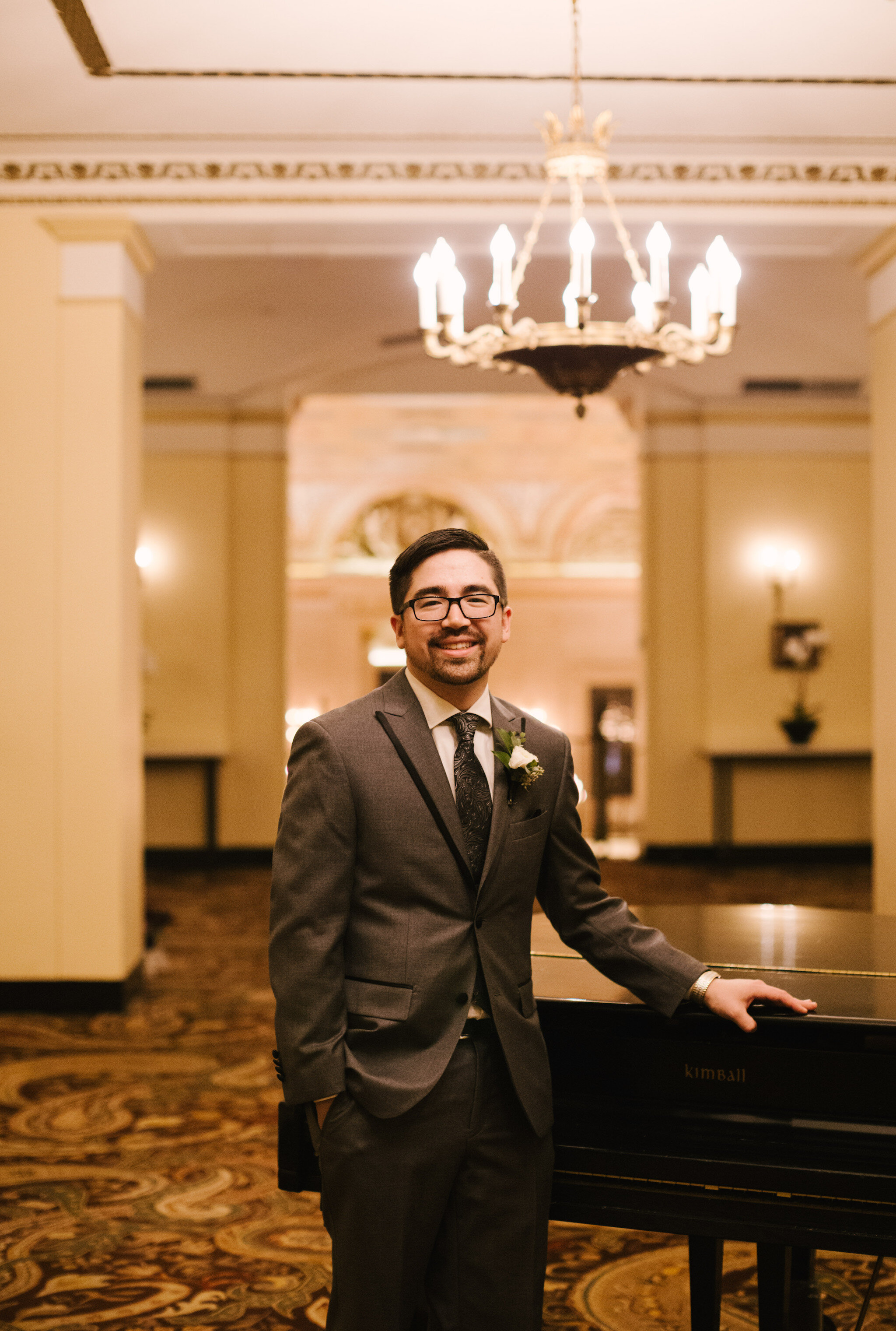 Grooms Portrait: Elegant Jewel-Toned Wedding captured by Dorey Kronick featured on CHI thee WED
