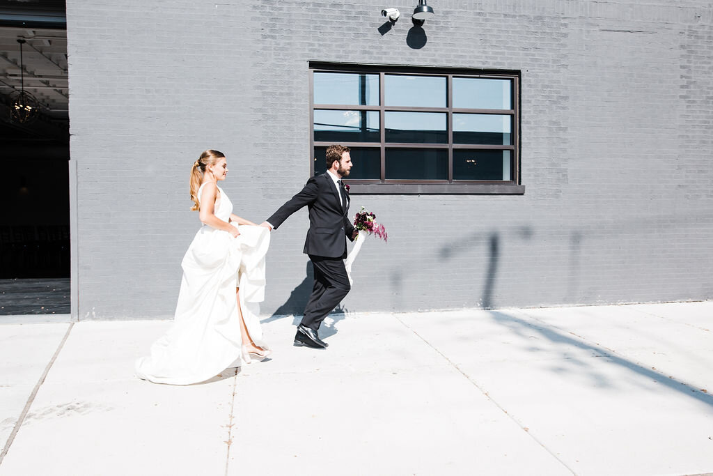 Pretty Plum &amp; Modern Elements Wedding Inspiration captured by Hazel + Skye featured on CHI thee WED