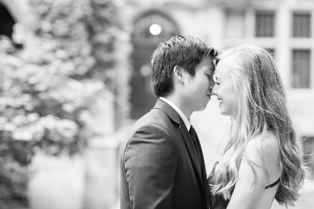 Dreamy Chicago Engagement Session captured by Ashley Johnson Photography. See more Chicago engagement photo ideas at CHItheeWED.com!