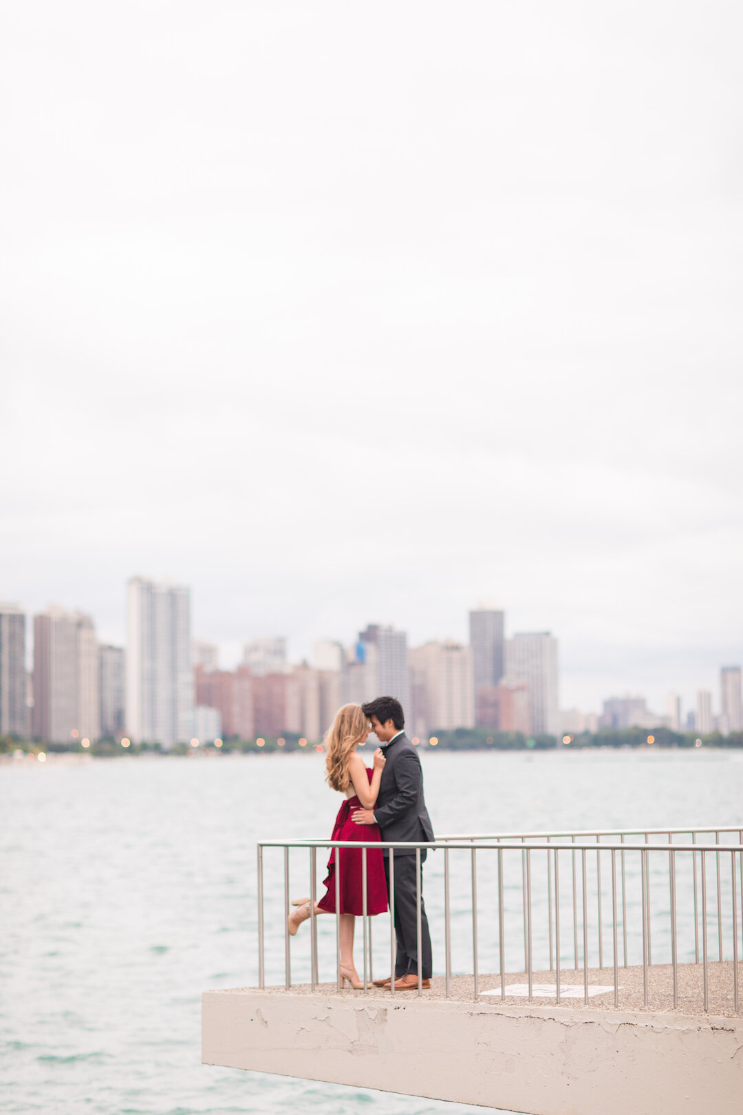 Dreamy Chicago Engagement Session captured by Ashley Johnson Photography. See more Chicago engagement photo ideas at CHItheeWED.com!