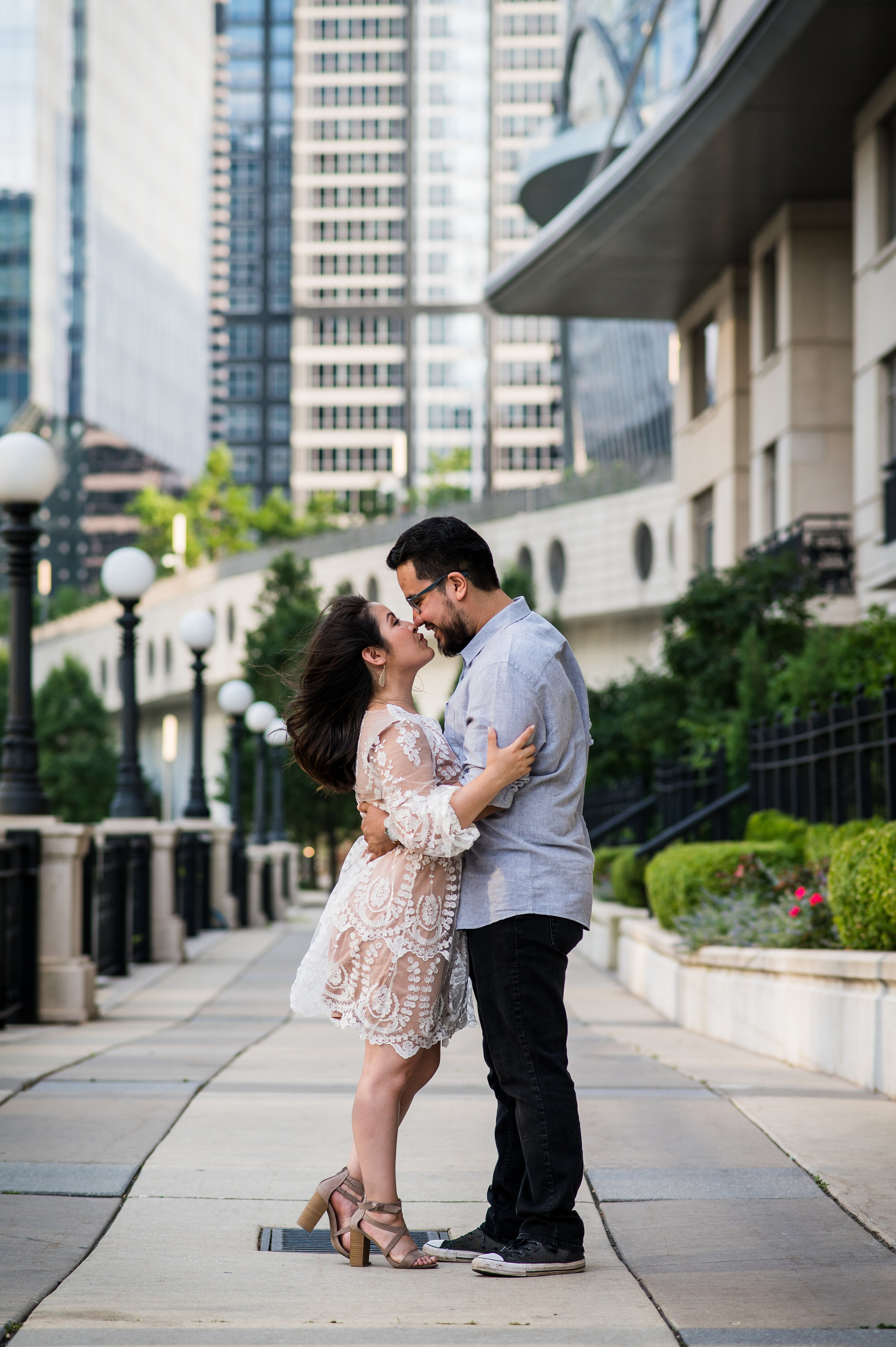 Flirty and Fun Summertime Chicago Engagement captured by Inspired Eye Photography featured on CHI thee WED