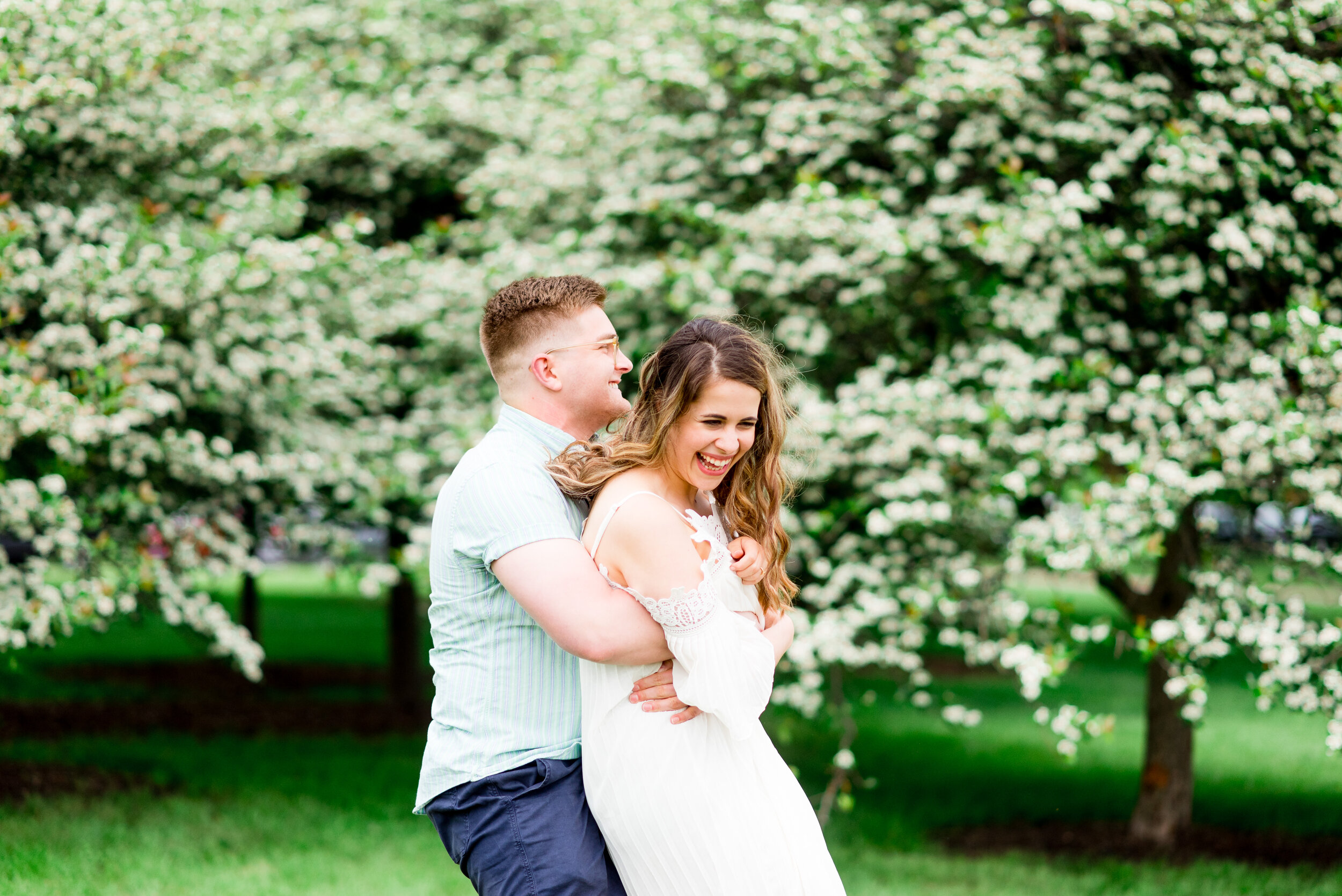 Summer Chicago Engagement Session at Montrose Harbor featured on CHI thee WED