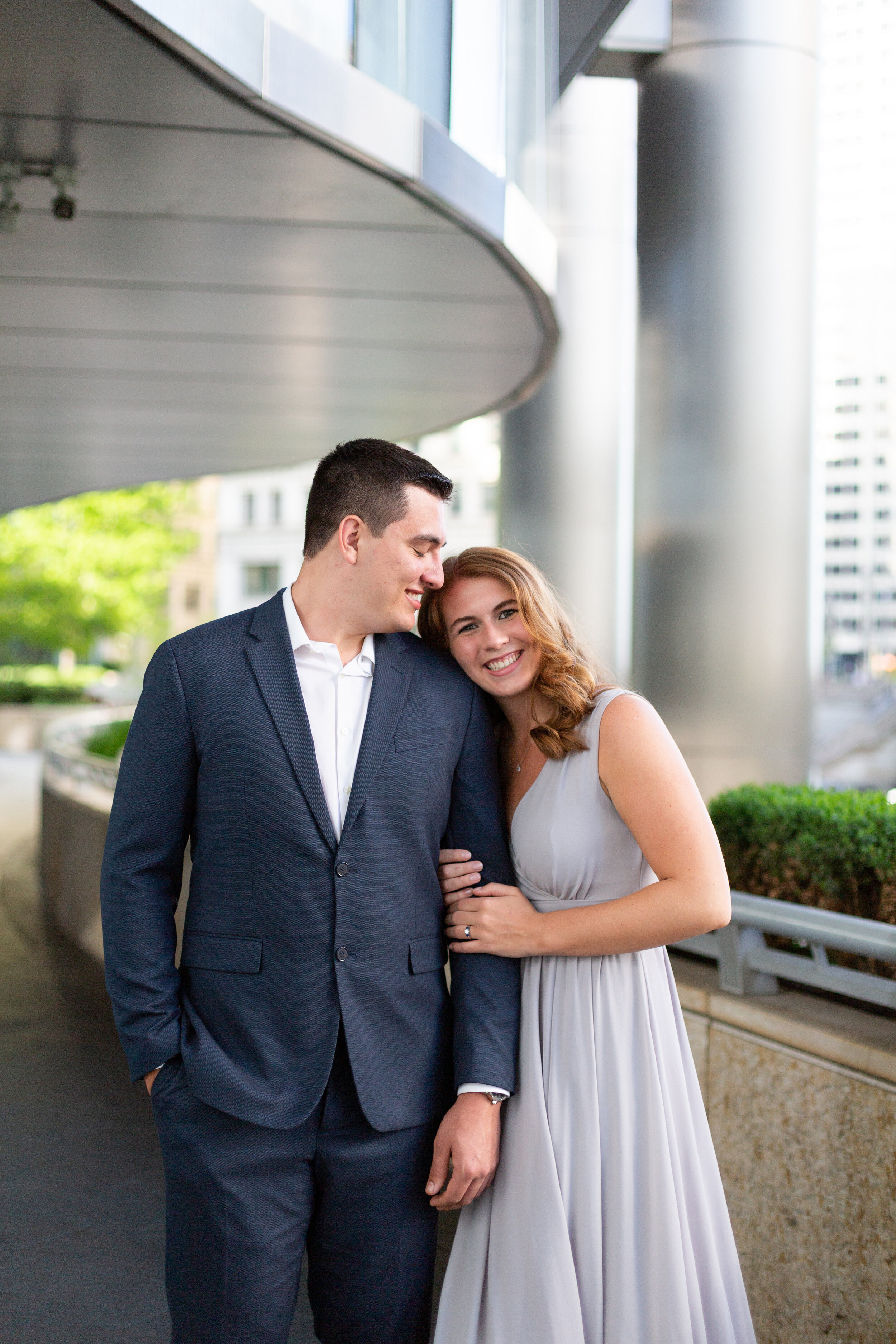 Scenic Chicago Engagement Session captured by Grace Rios Photography featured on CHI thee WED