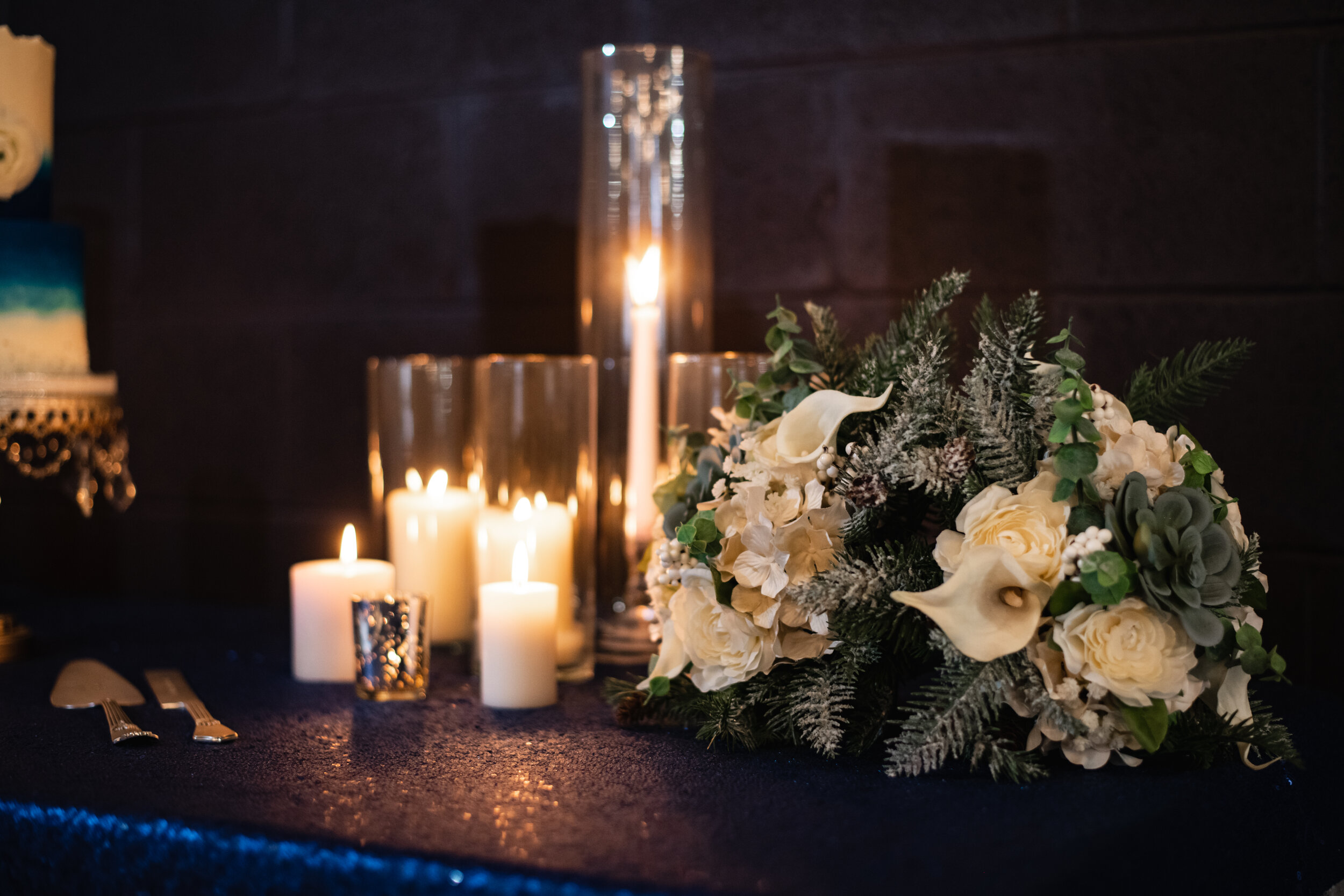 Classic Blue Winter Wedding Styled Shoot by Weddings by Danica featured on CHI thee WED