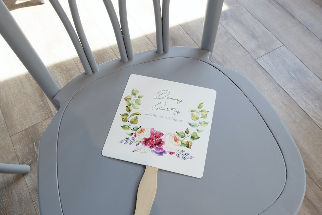 Wedding ceremony stationery: Summer Microwedding at a Styled Wedding Shoot Conference captured by Lori Sapio Weddings featured on CHI thee WED
