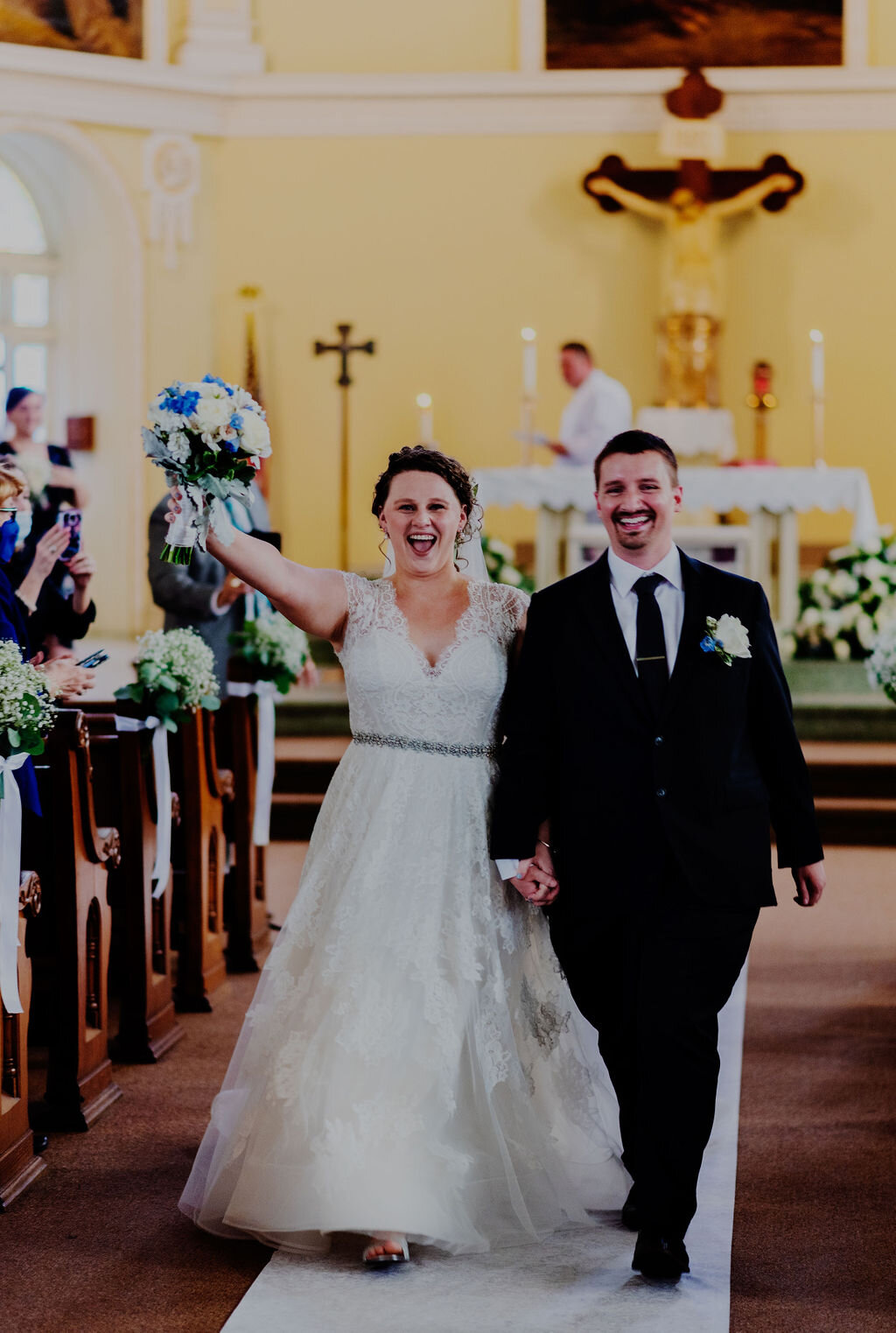 Nativity of Our Lord Chicago Front Porch Wedding captured by Mackenzie Maeder Photo + Video featured on CHI thee WED