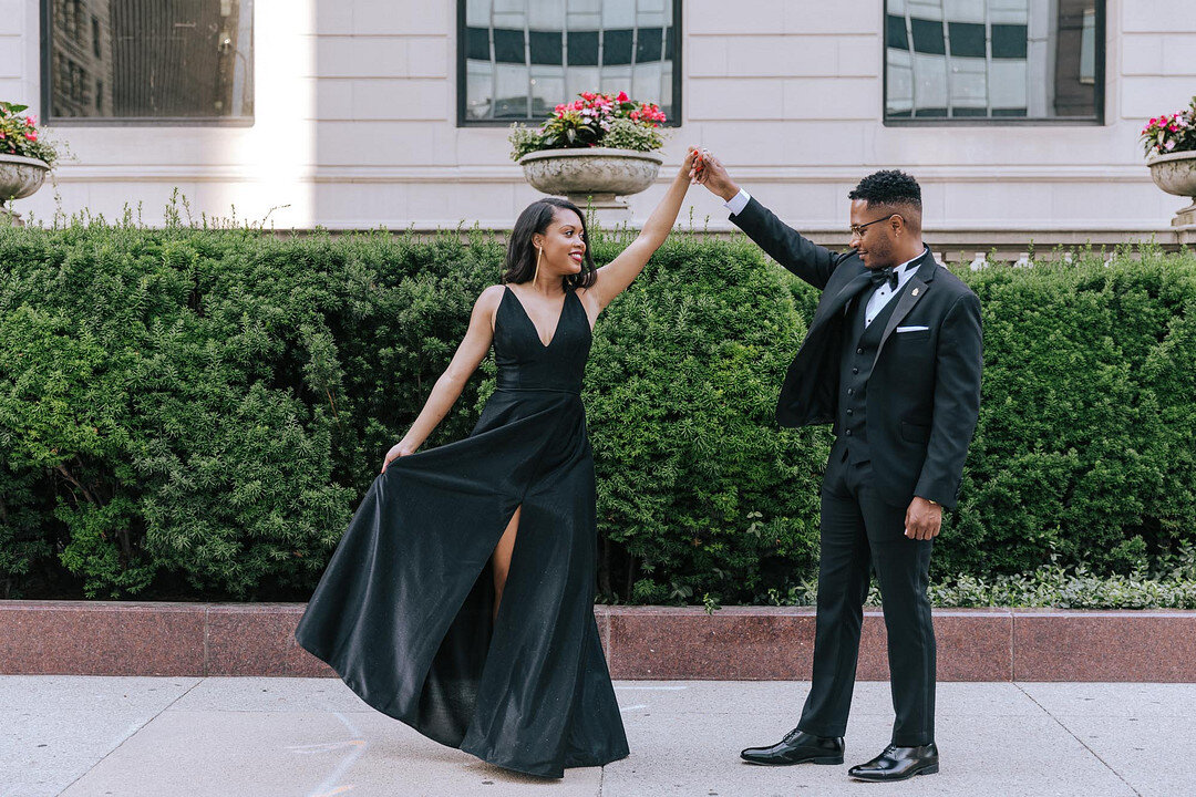 High Fashion Chicago Engagement Session captured by Rae Marcel Photography featured on CHI thee WED