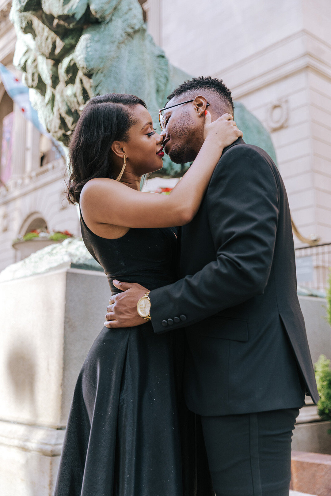 High Fashion Chicago Engagement Session captured by Rae Marcel Photography featured on CHI thee WED