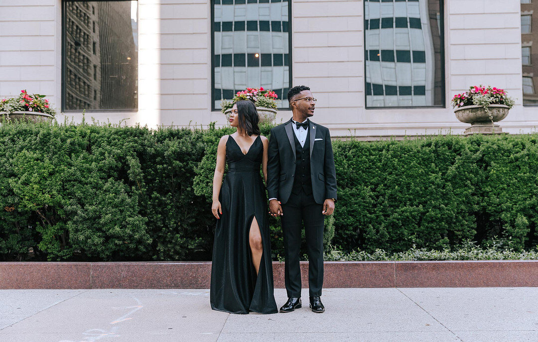 High Fashion Chicago Engagement Session captured by Rae Marcel Photography featured on CHI thee WED