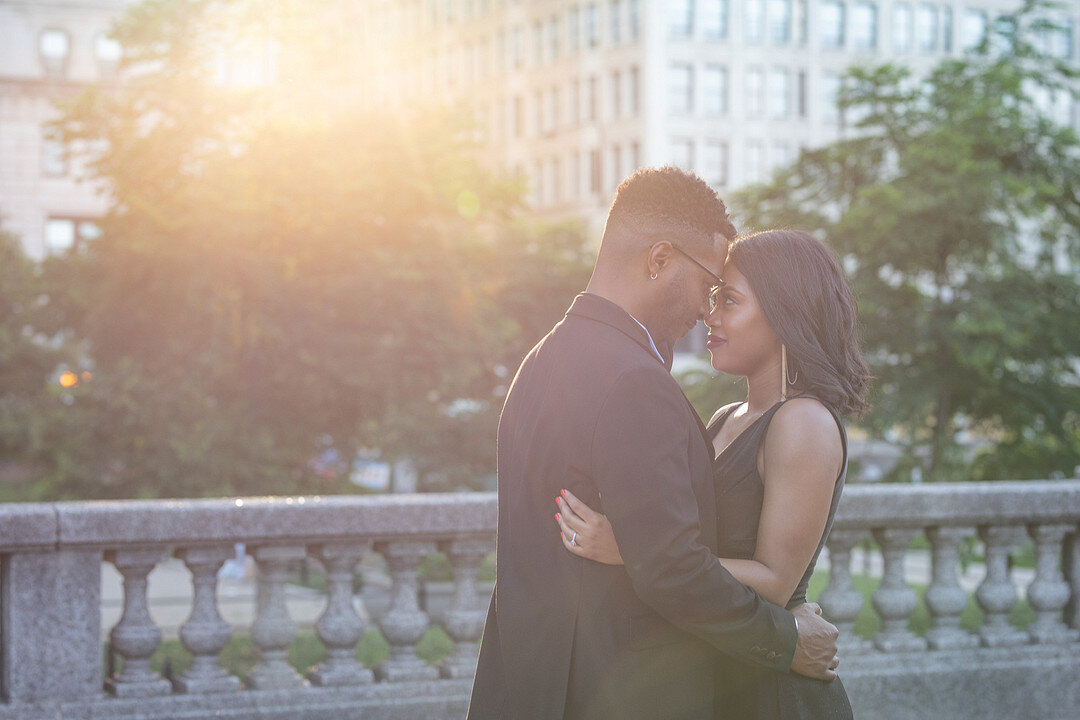High Fashion Chicago Engagement Session captured by Rae Marcel Photography featured on CHI thee WED